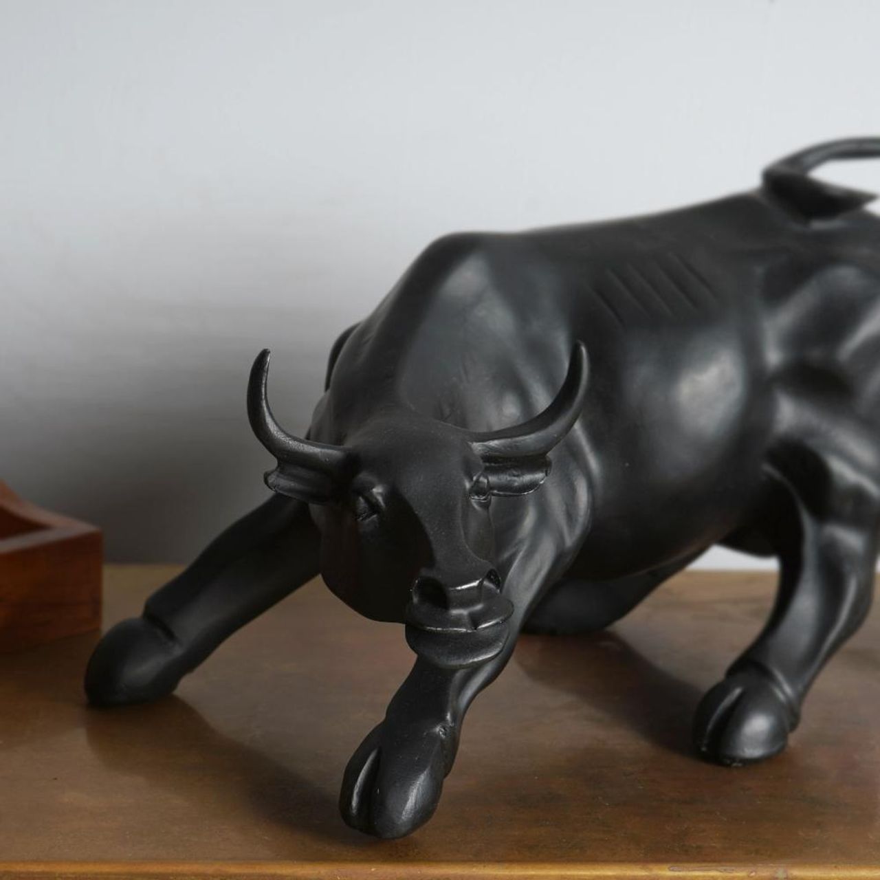 The Artment Surreal Charging Black Bull Animal Showpc For Home Decor