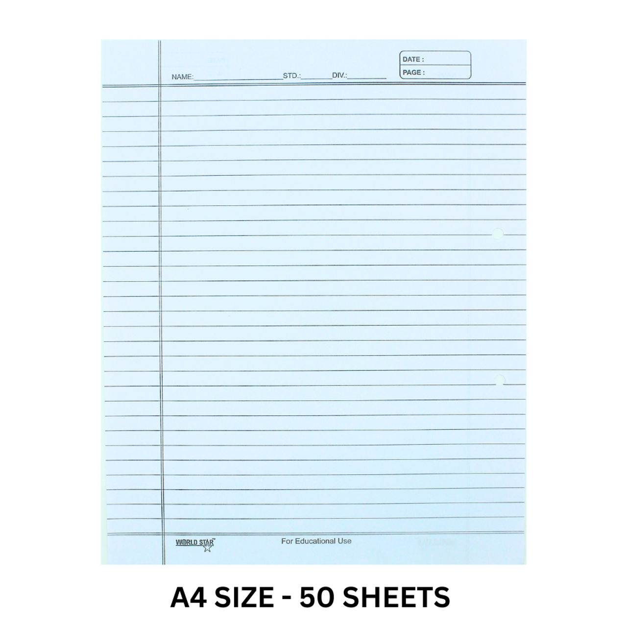 Ruled Sheets - High-Quality Paper | White