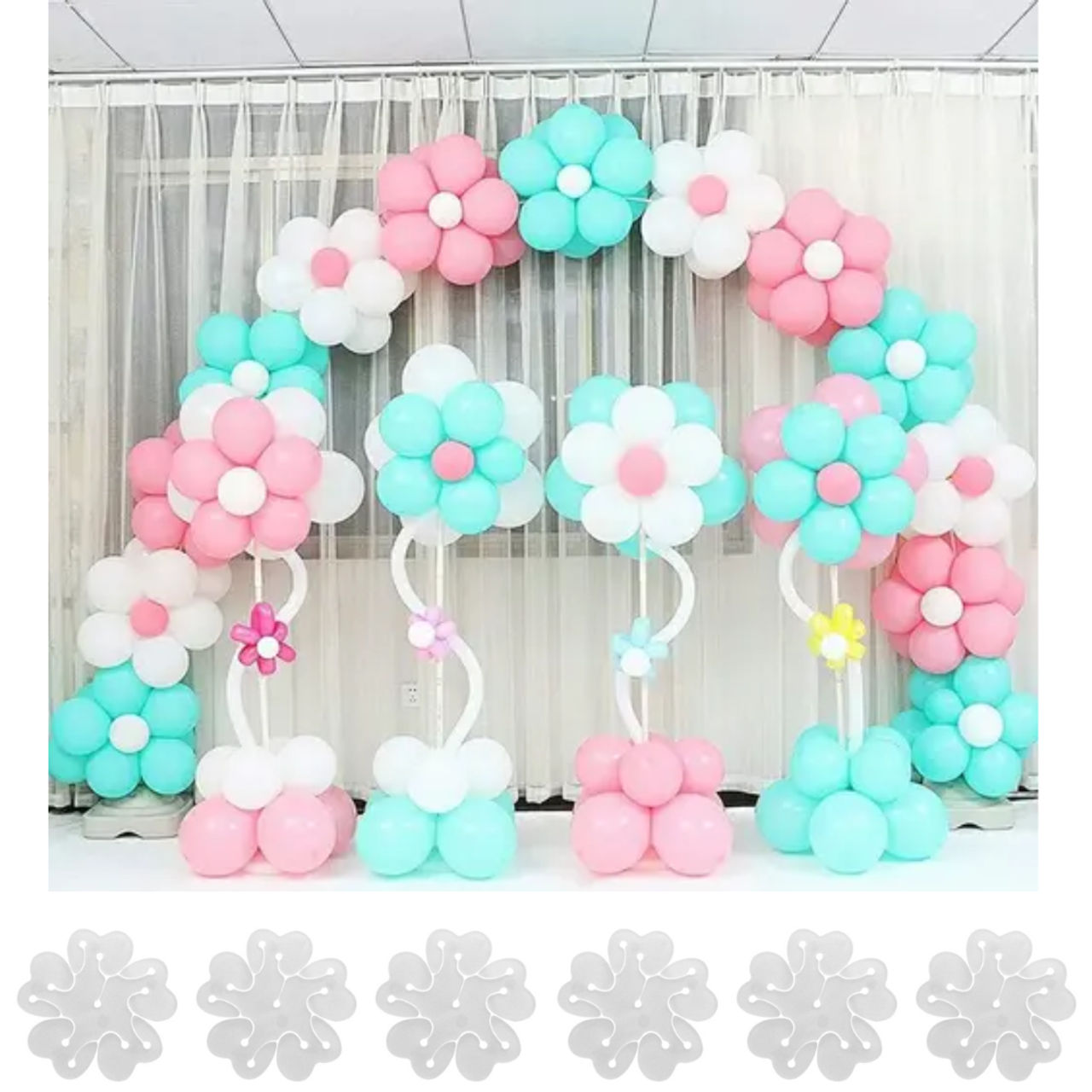 Let'S Vybe Balloons & Clips Set Of - Pack Of 76