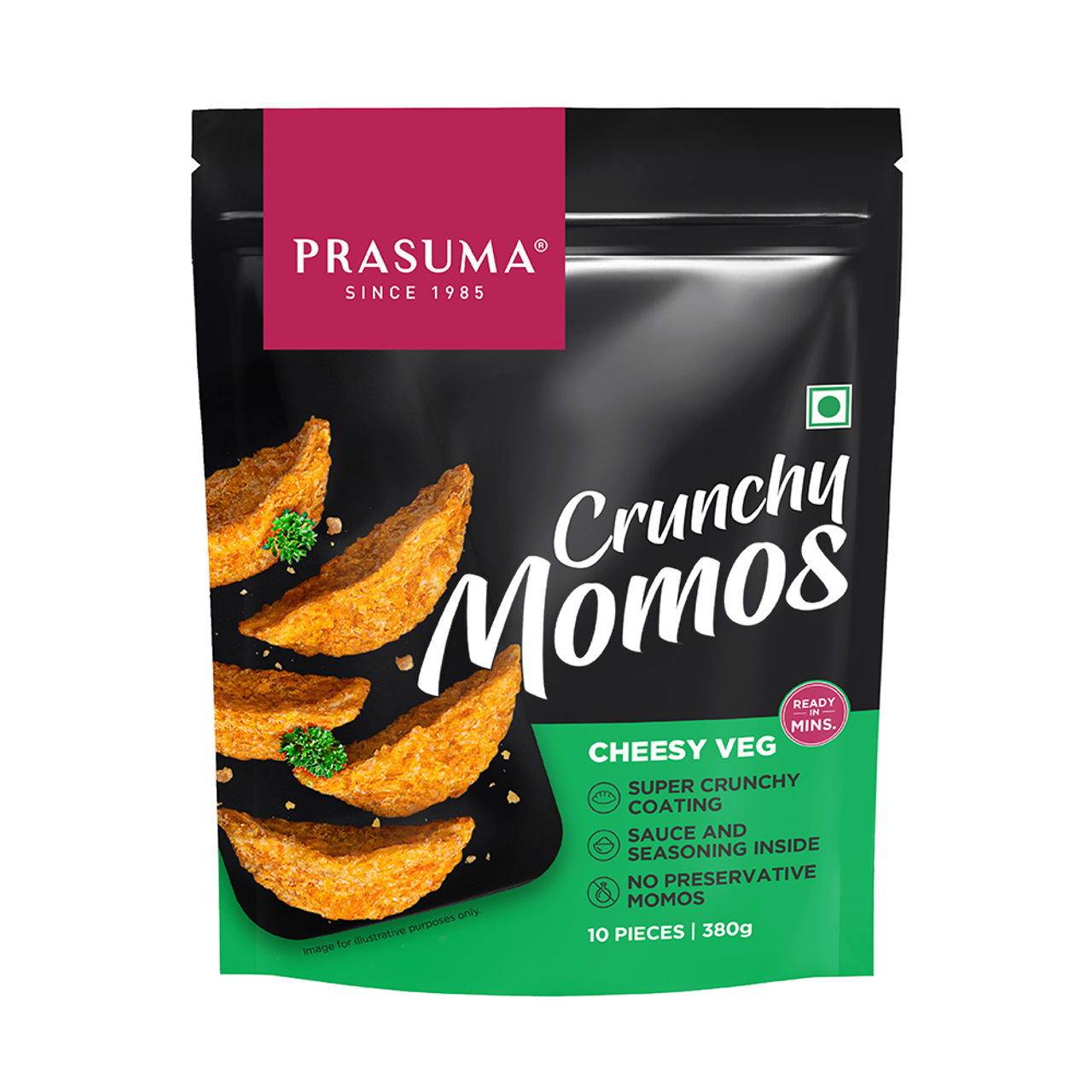Prasuma Crunchy Cheesy Veg Momos (Kurkure)