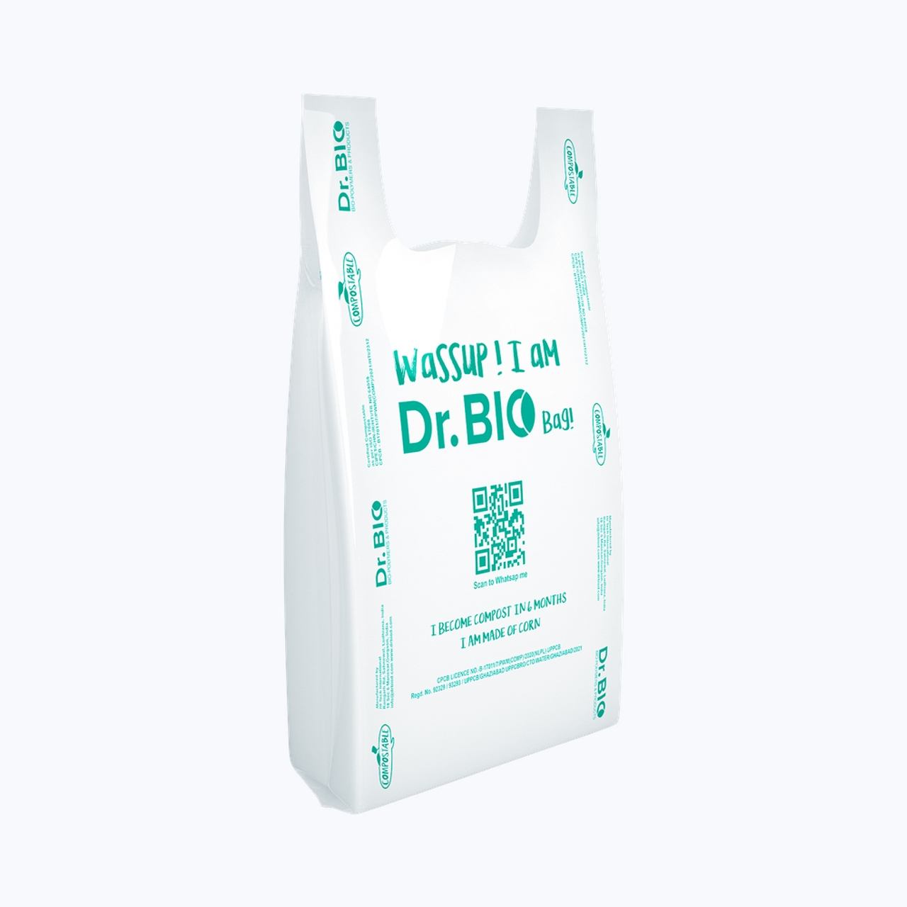 Dr. Bio Carry Bags Large 16 x 20 Inch Compostable