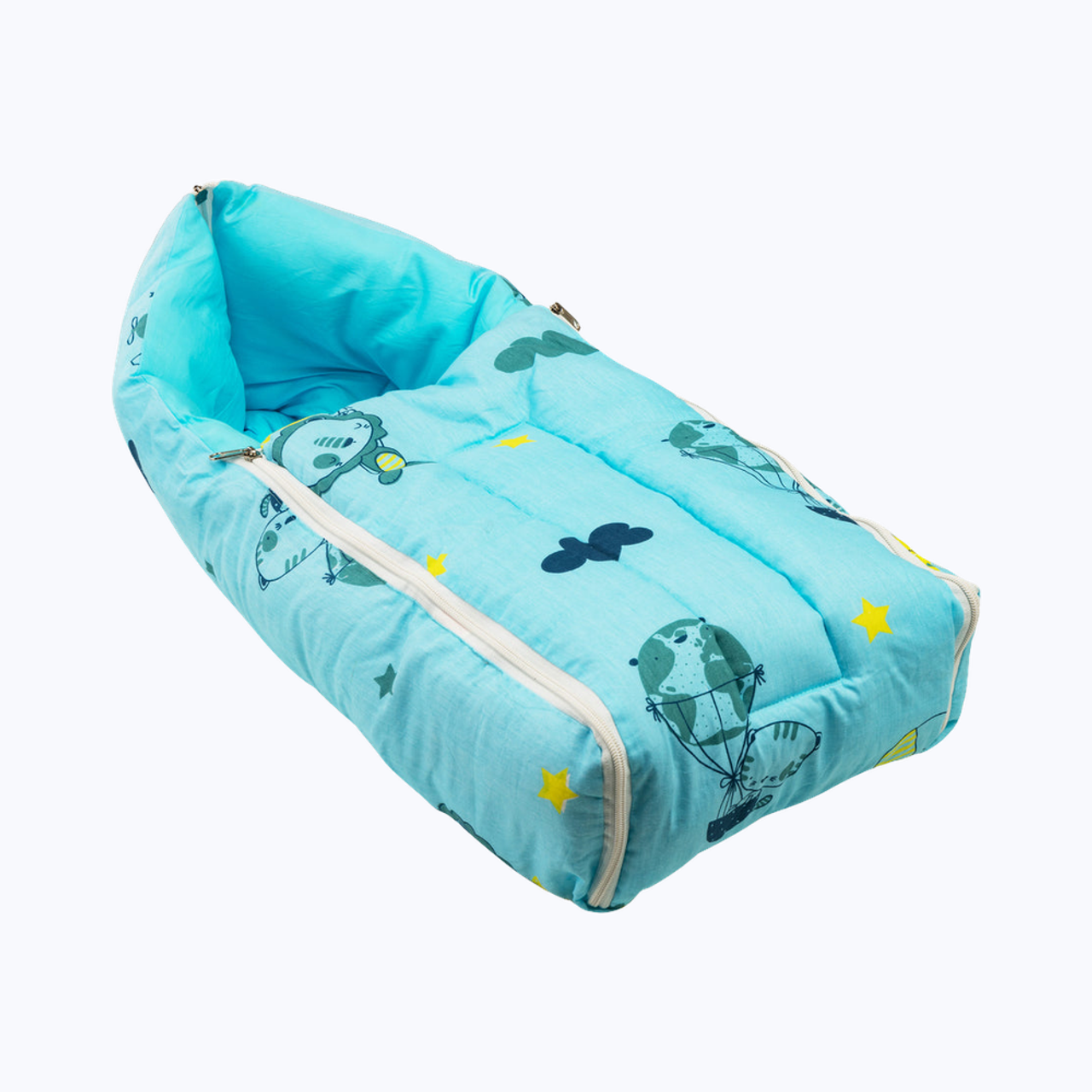 LuvLap 3 in 1 Baby Bed, Sleeping Bag & Carry Nest For Kids | Blue | 0 - 3 years