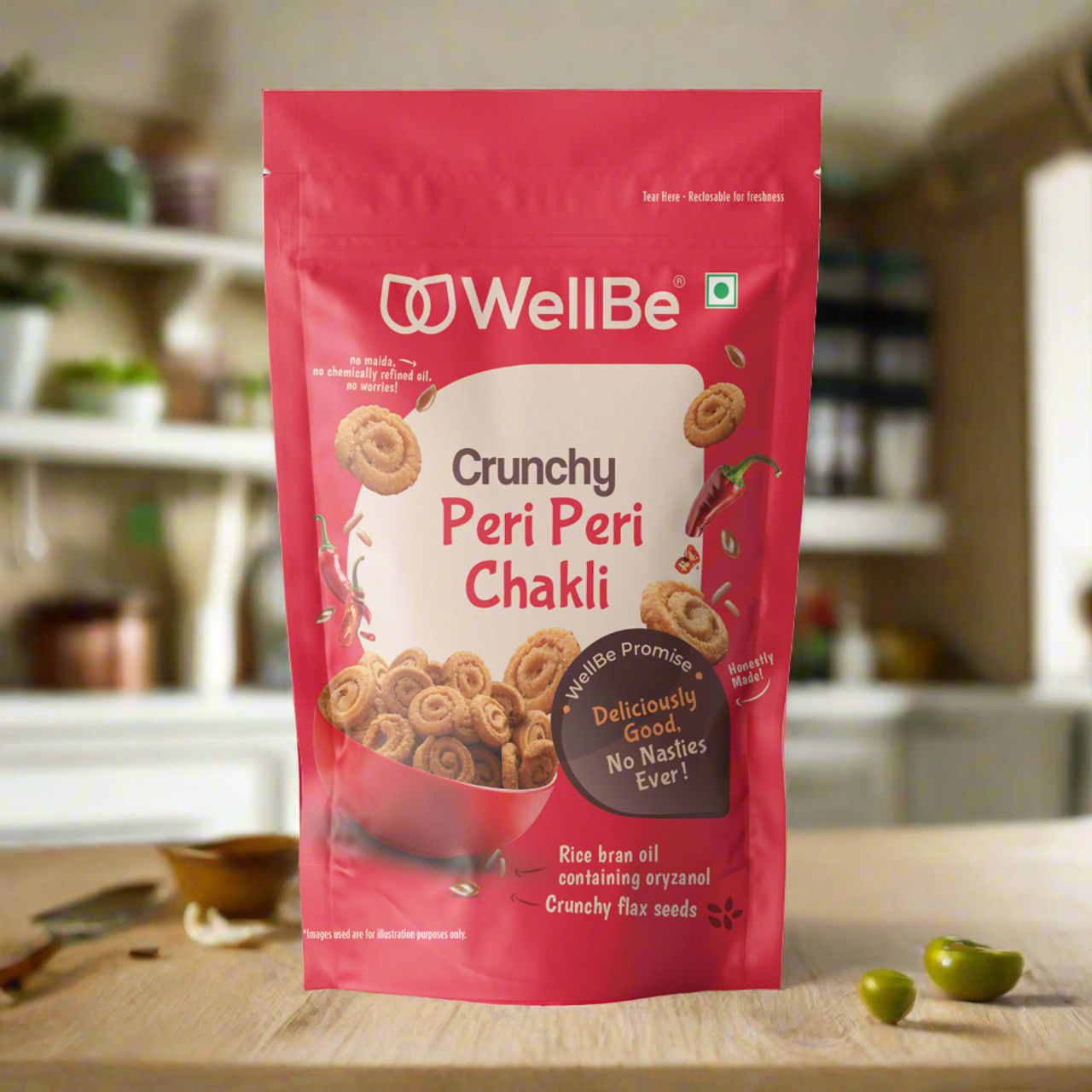 Wellbe Crunchy Peri Peri Chakli