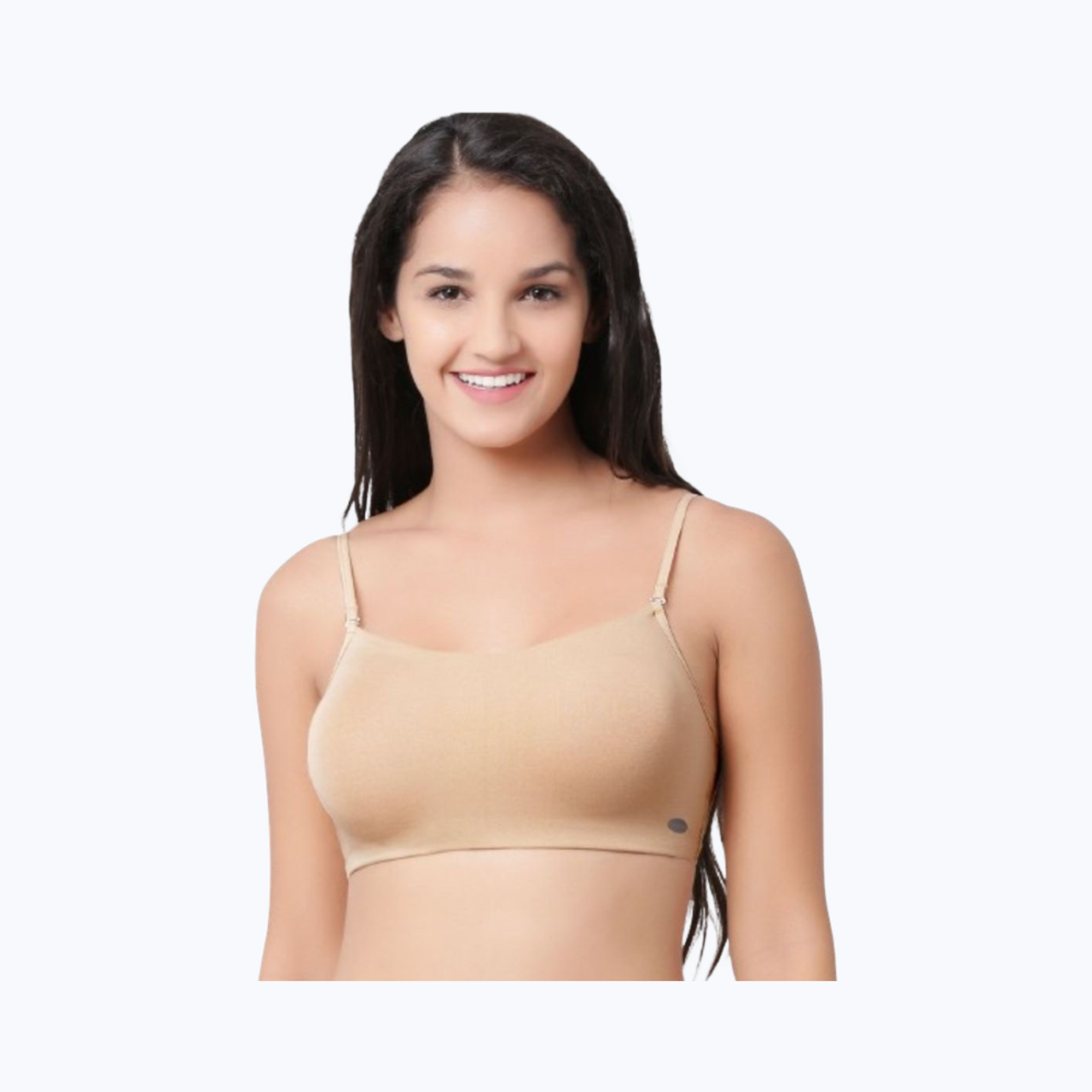 Enamor Women's A022 Full Coverage Comfort Cami Cotton Bra | Non Padded | Wirefree | Skin - L