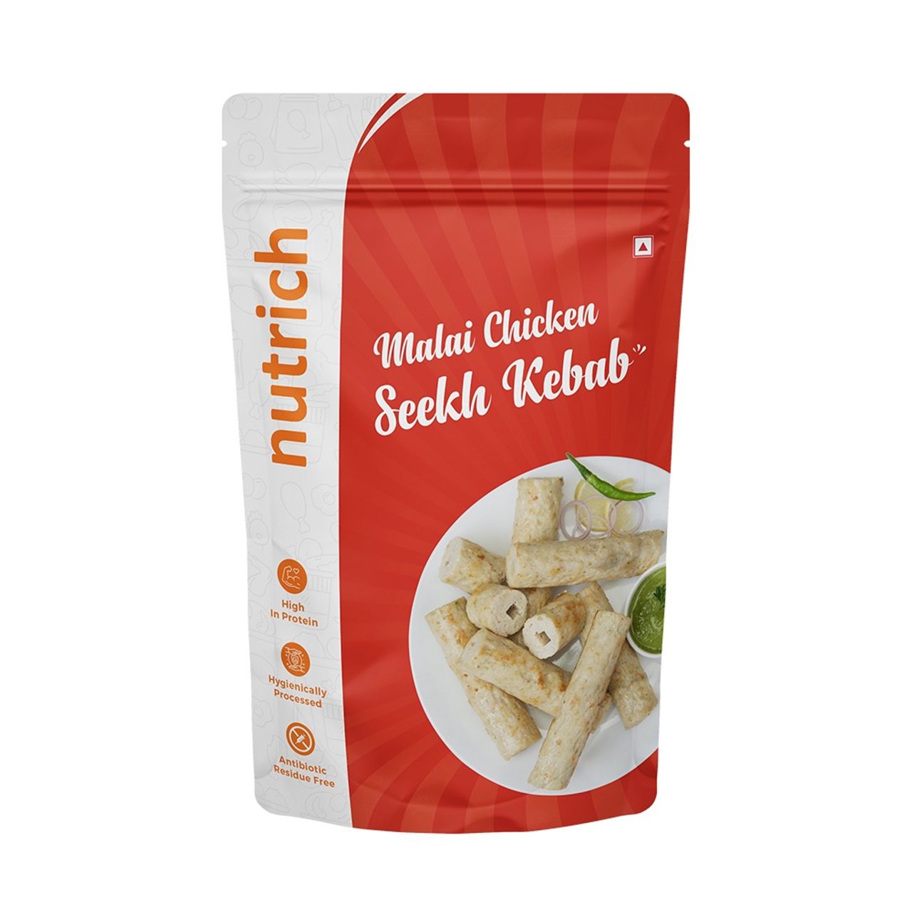 Nutrich Chicken Malai Seekh Kebab