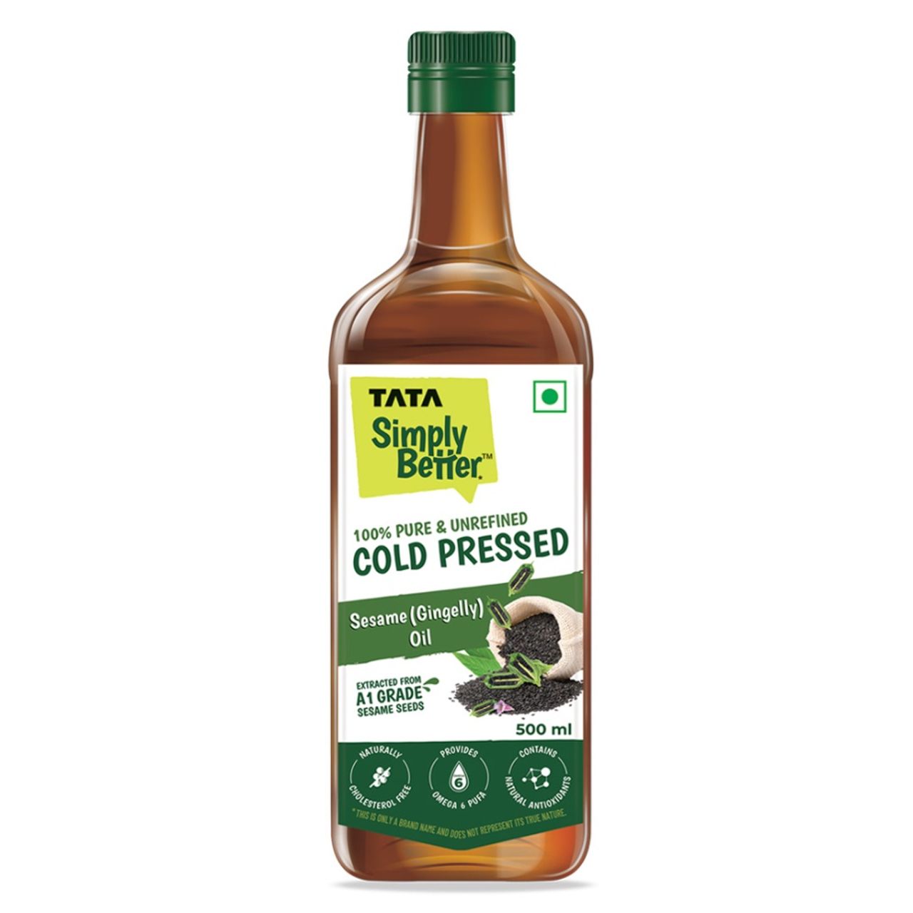 Tata Simply Better Pure And Unrefined Cold Pressed Sesame-Gingelly Oil