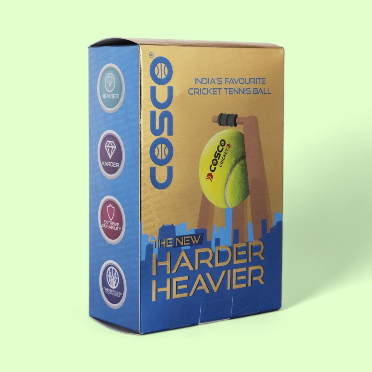 Cosco Cricket Lt. Wt. Tennis Balls 6.00 Pieces|Made In India