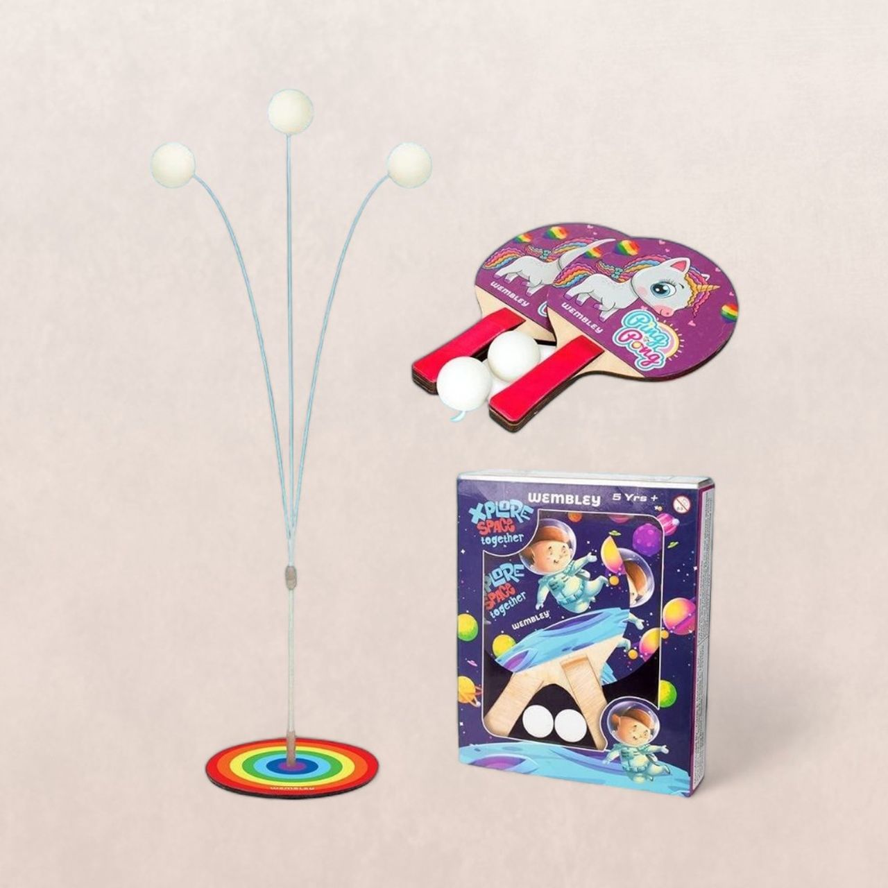 Wembley Table Tennis Trainer Toys For Kids For Boys Girls 10 Years And Above - Unicorn (design may vary)