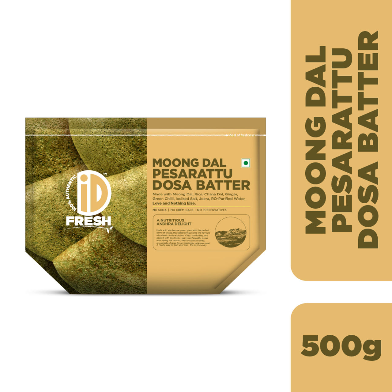 iD Fresh Moong Dal Pesarattu Dosa Batter