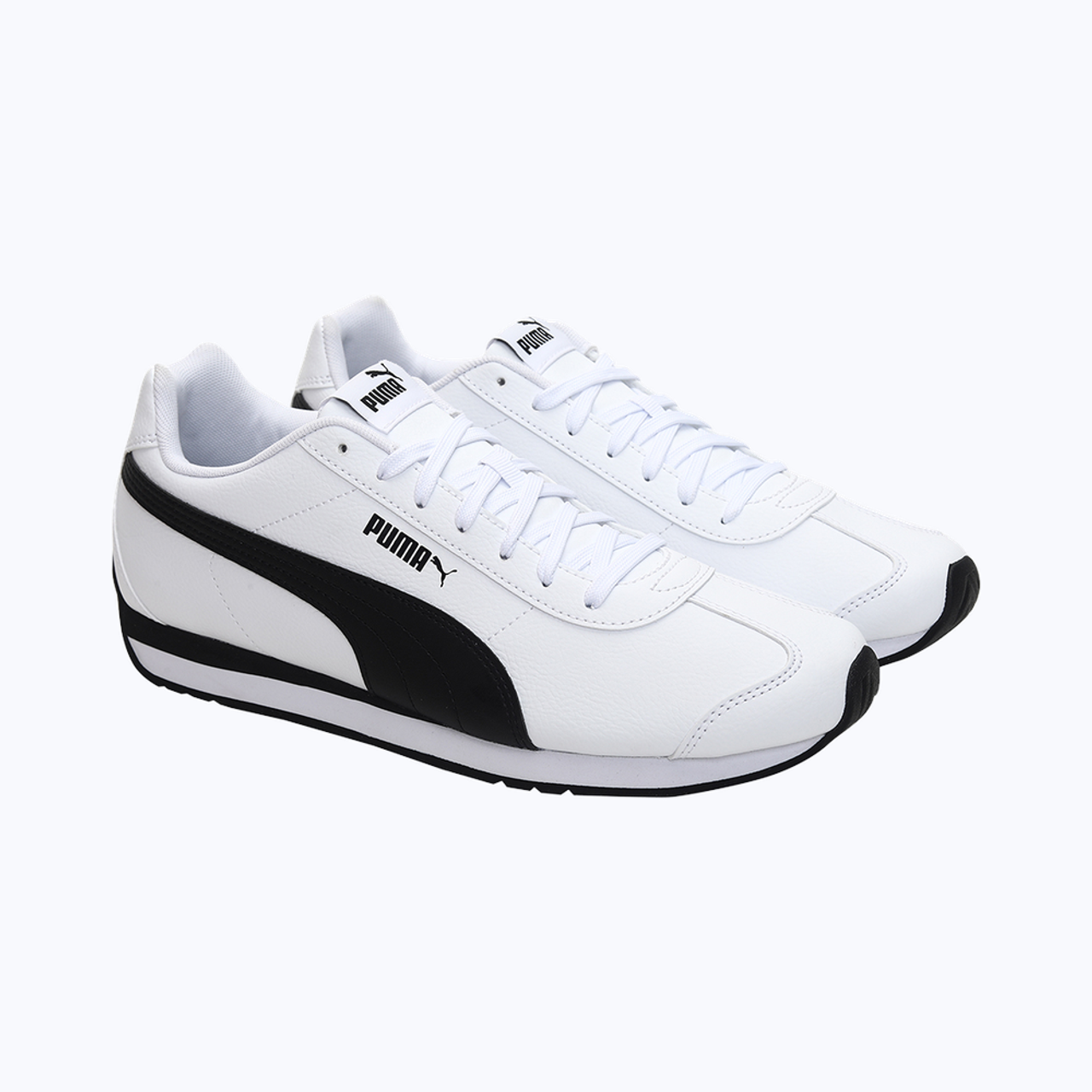 Puma Unisex Turin 3 Sneakers White and Black Uk/Ind - 6