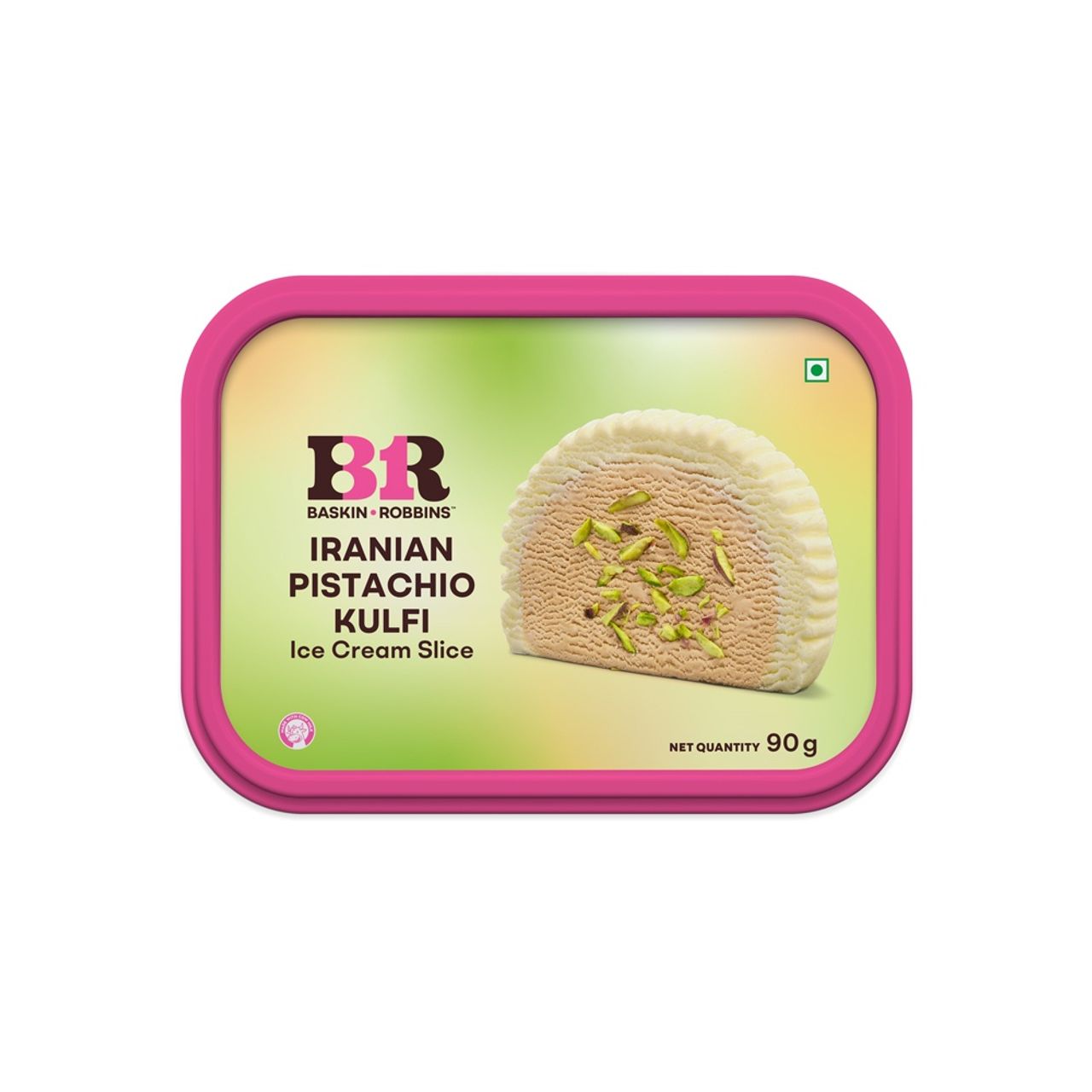 Baskin Robbins Iranian Pistachio Kulfi Slice Ice Cream Stick