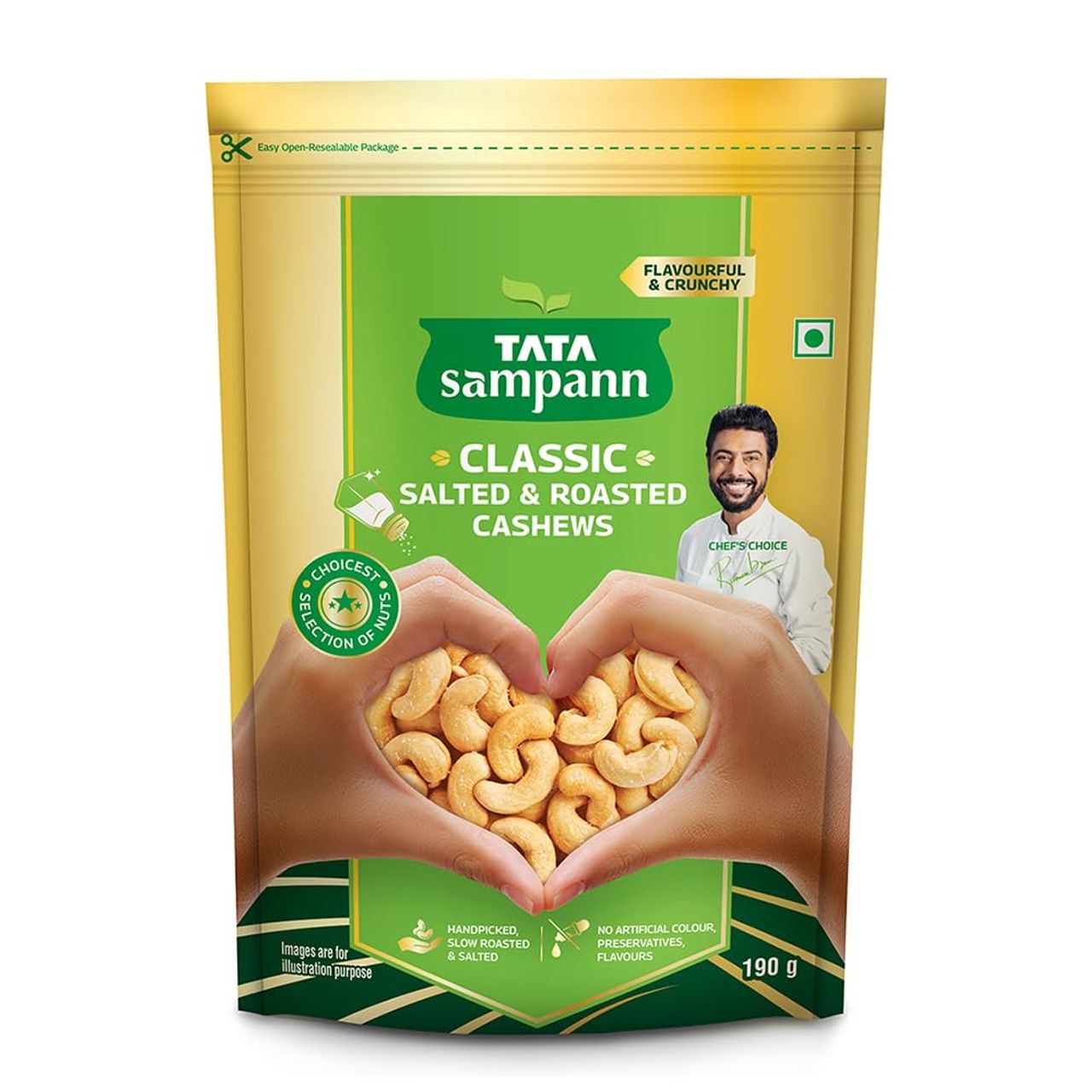 Tata Sampann Classic Salted & Roasted Cashews