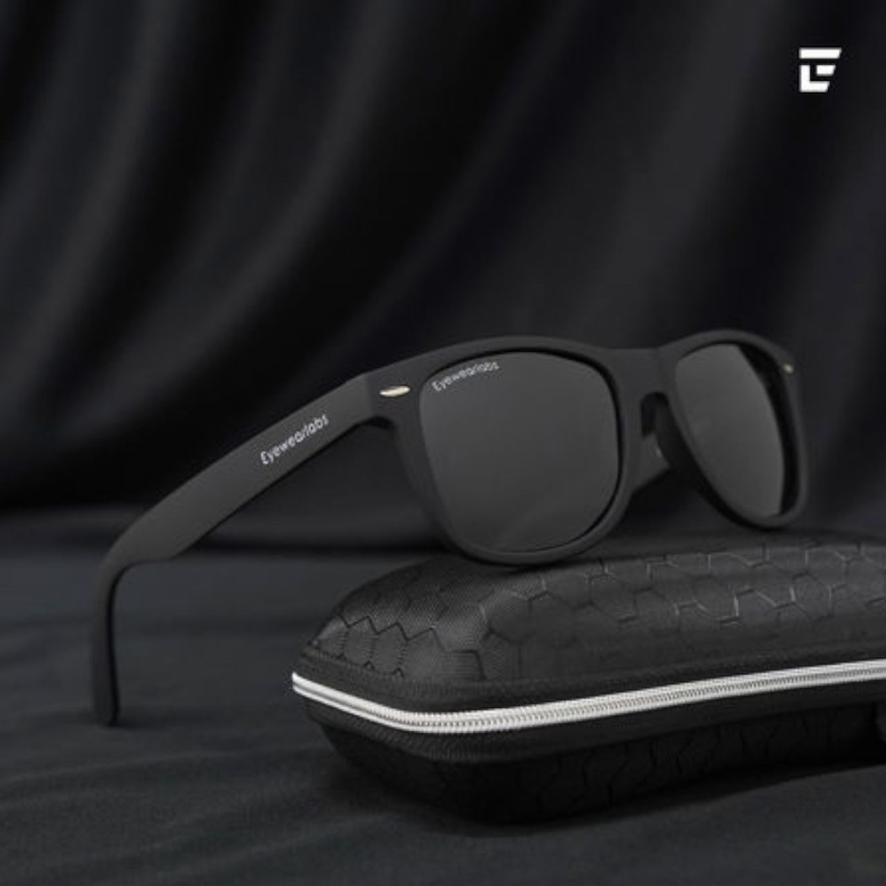 Eyewearlabs Men Sunglassses Atom Black Wayfarer