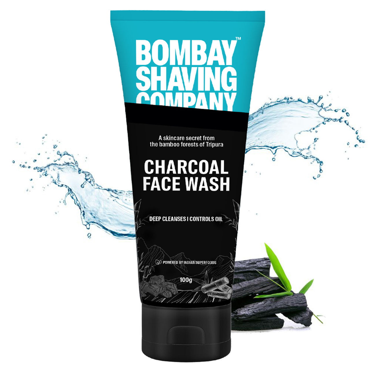 Bombay Shaving Company Charcoal Face Wash, Fights Pollution And Acne | Oil Control For Men