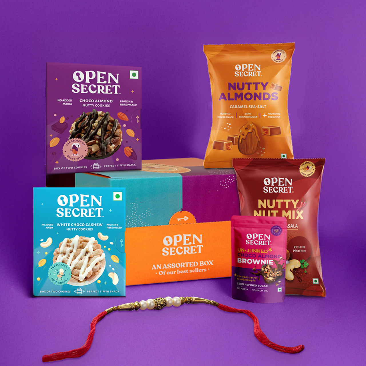 Open Secret Rakhi Chocolate Gift Pack for Brother