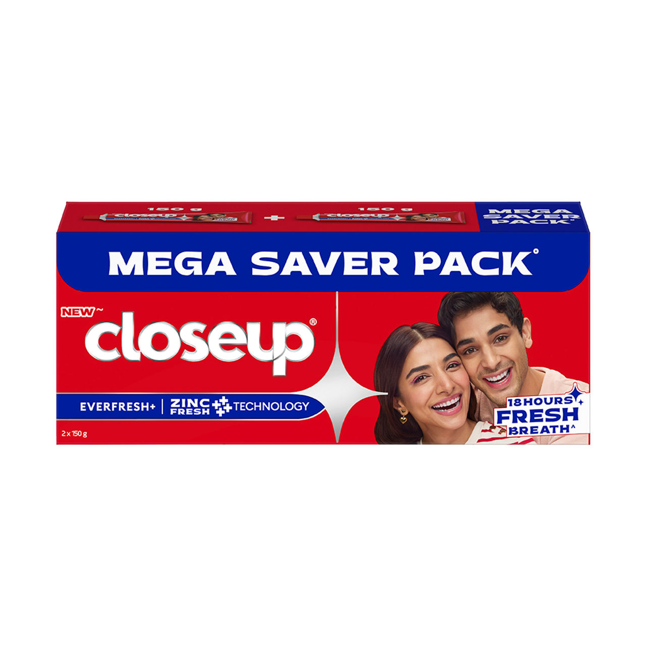 Closeup Toothpaste | Long lasting 18 Hours Of Fresh Breath & White Teeth (Pack of 2)