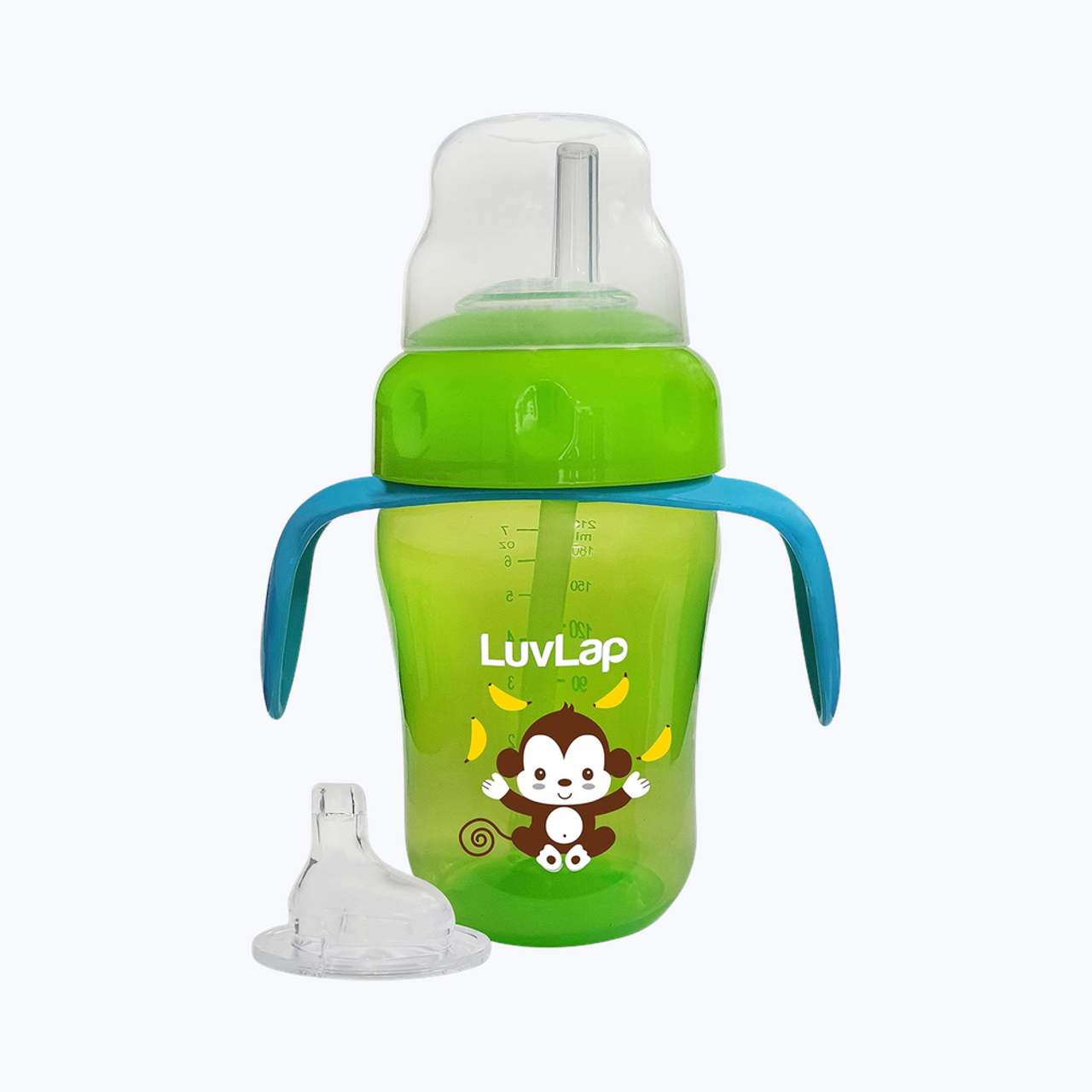 LuvLap Banana Time 2 in 1 Sipper For Kids | Green | 6 months - years