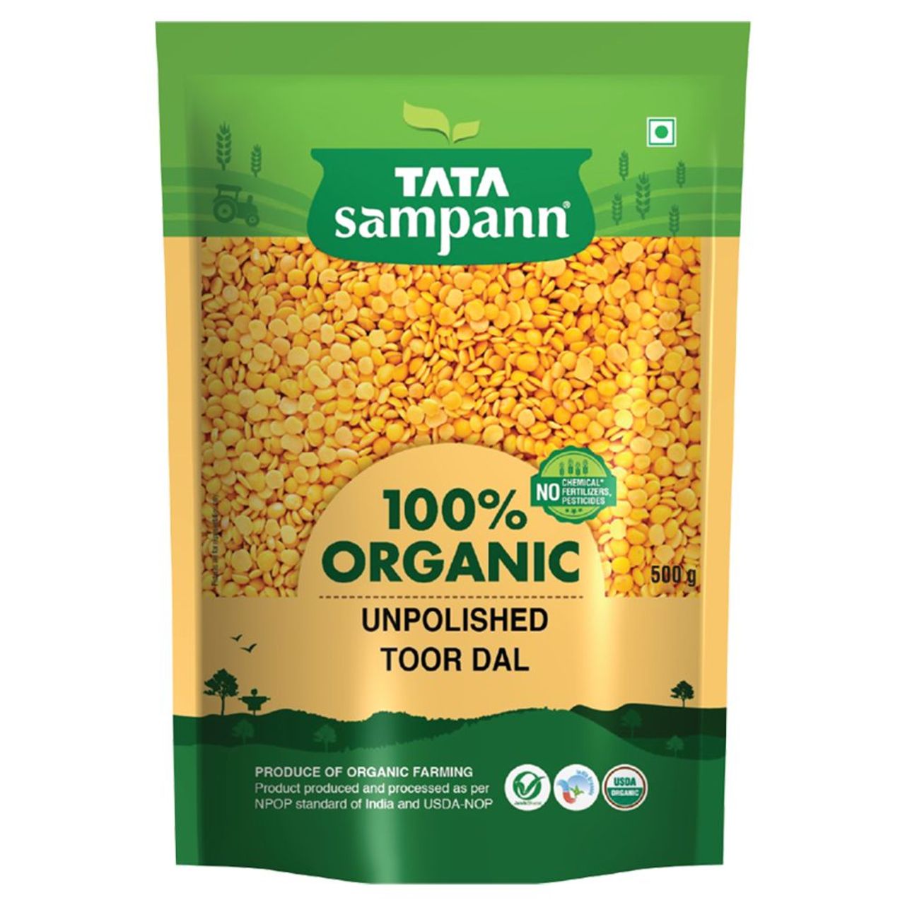 Tata Sampann Organic Toor Dal/Togari Bele