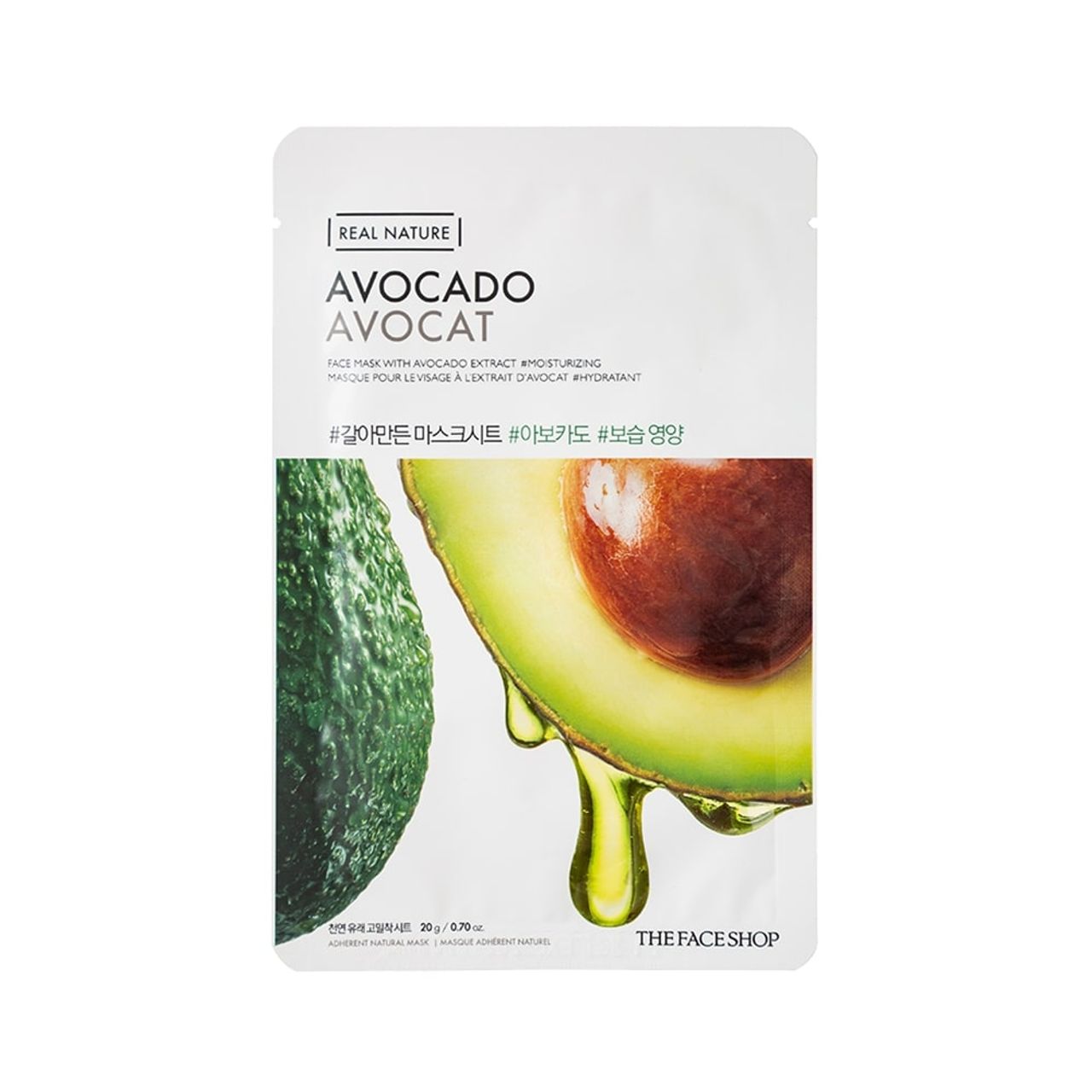 The Face Shop Real Nature Avocado Face Mask (Sheet Mask)