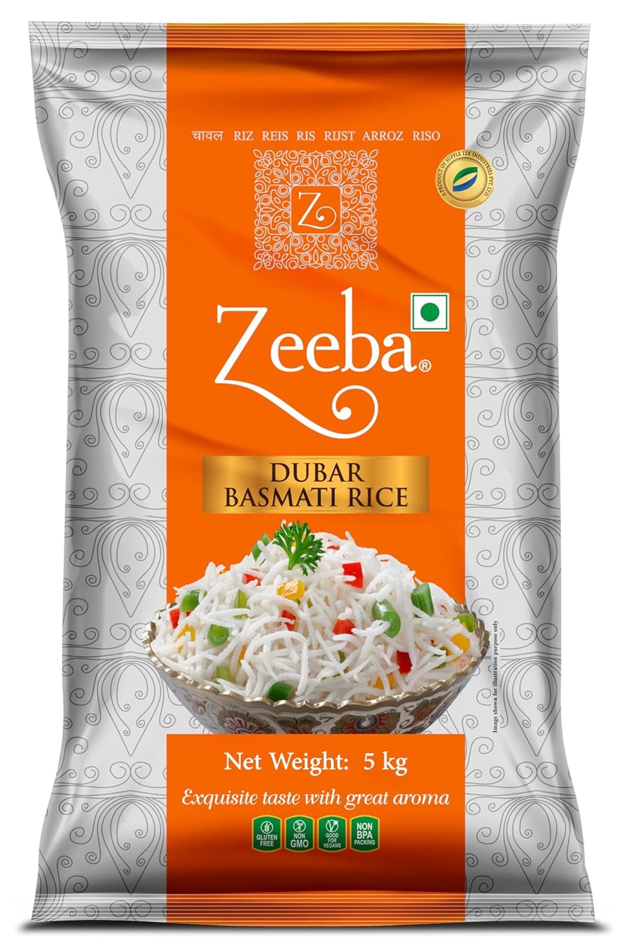 Zeeba Dubar Basmati 1121 Steam | Short Grain