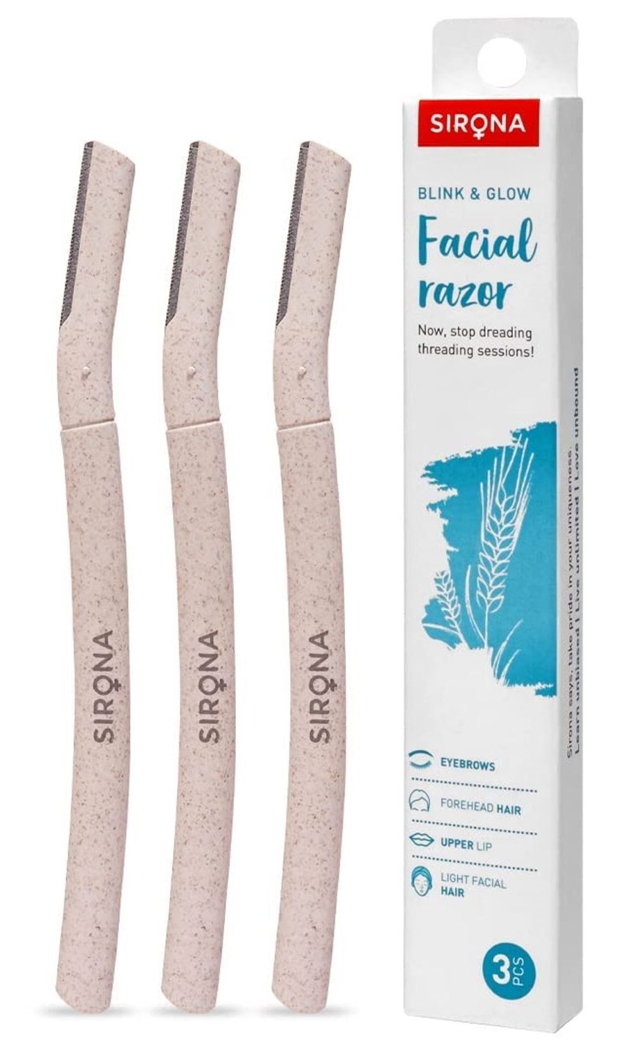 Sirona Blink And Glow Face Razor For Women Facial