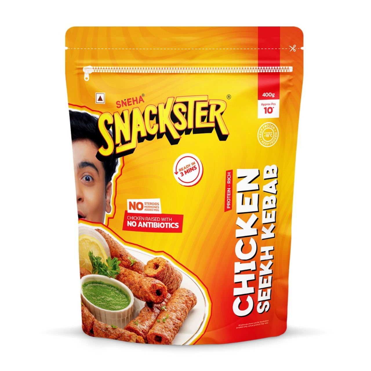 Sneha Snackster Chicken Seekh Kebab