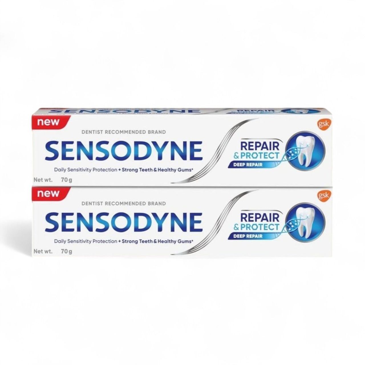 Sensodyne Toothpaste Repair & Protect Combo pack, tooth paste for deep repair of sensitive teeth