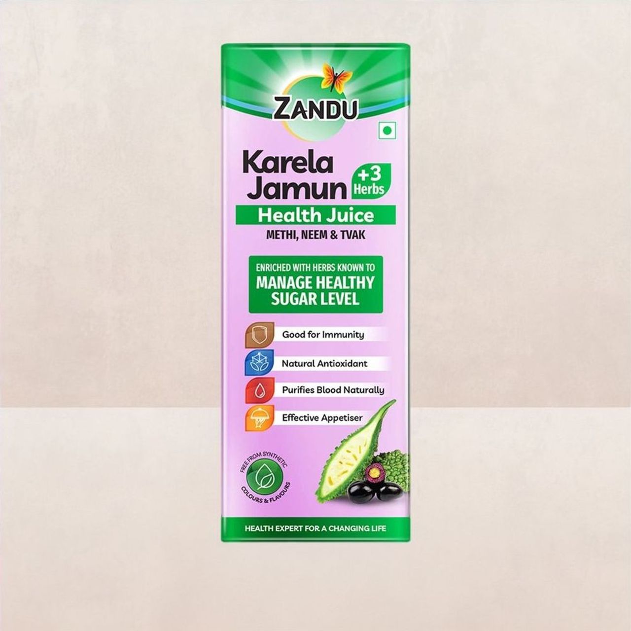 Zandu Karela Jamun + 3 Herbs Health Juice