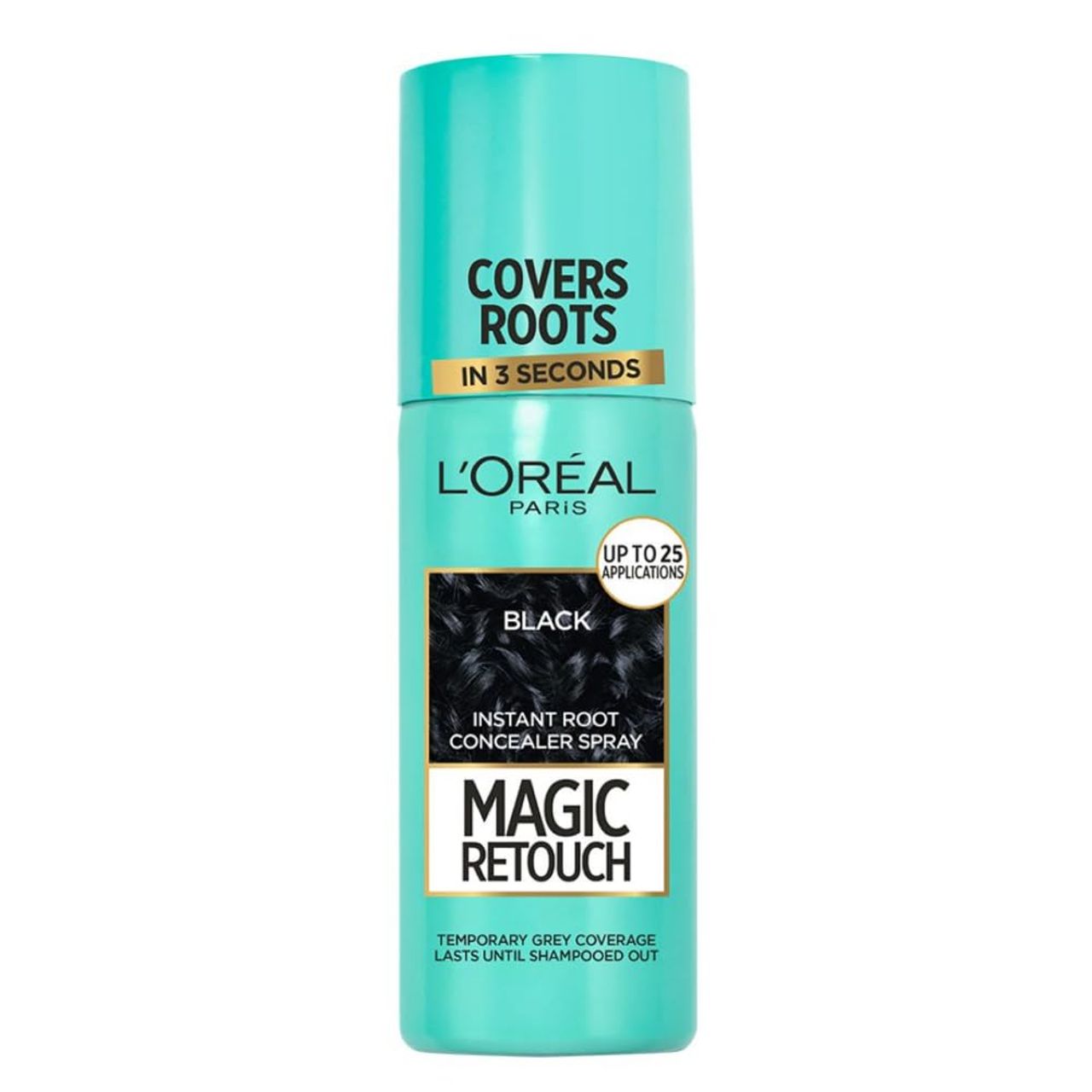 L'Oreal Paris Magic Retouch Root Touch Up Hair Colour Spray, 1 Black