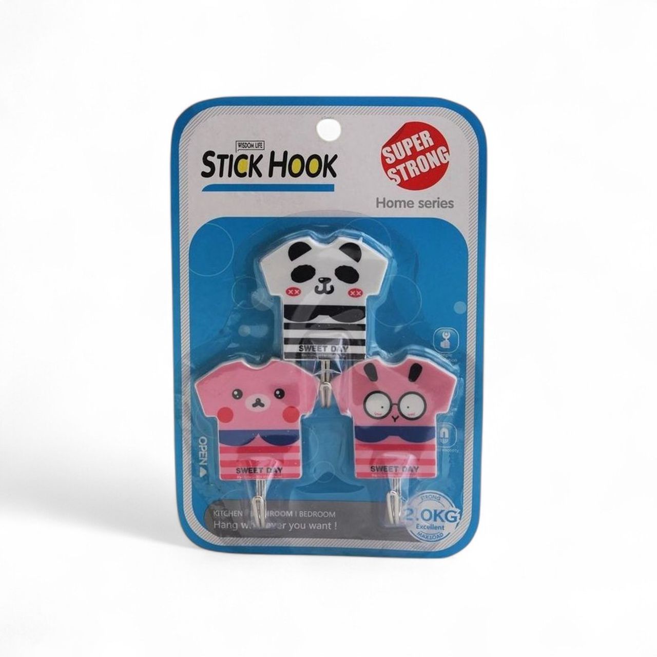 Se7En Multipurpose Hook | Assorted Design | 3 Pcs
