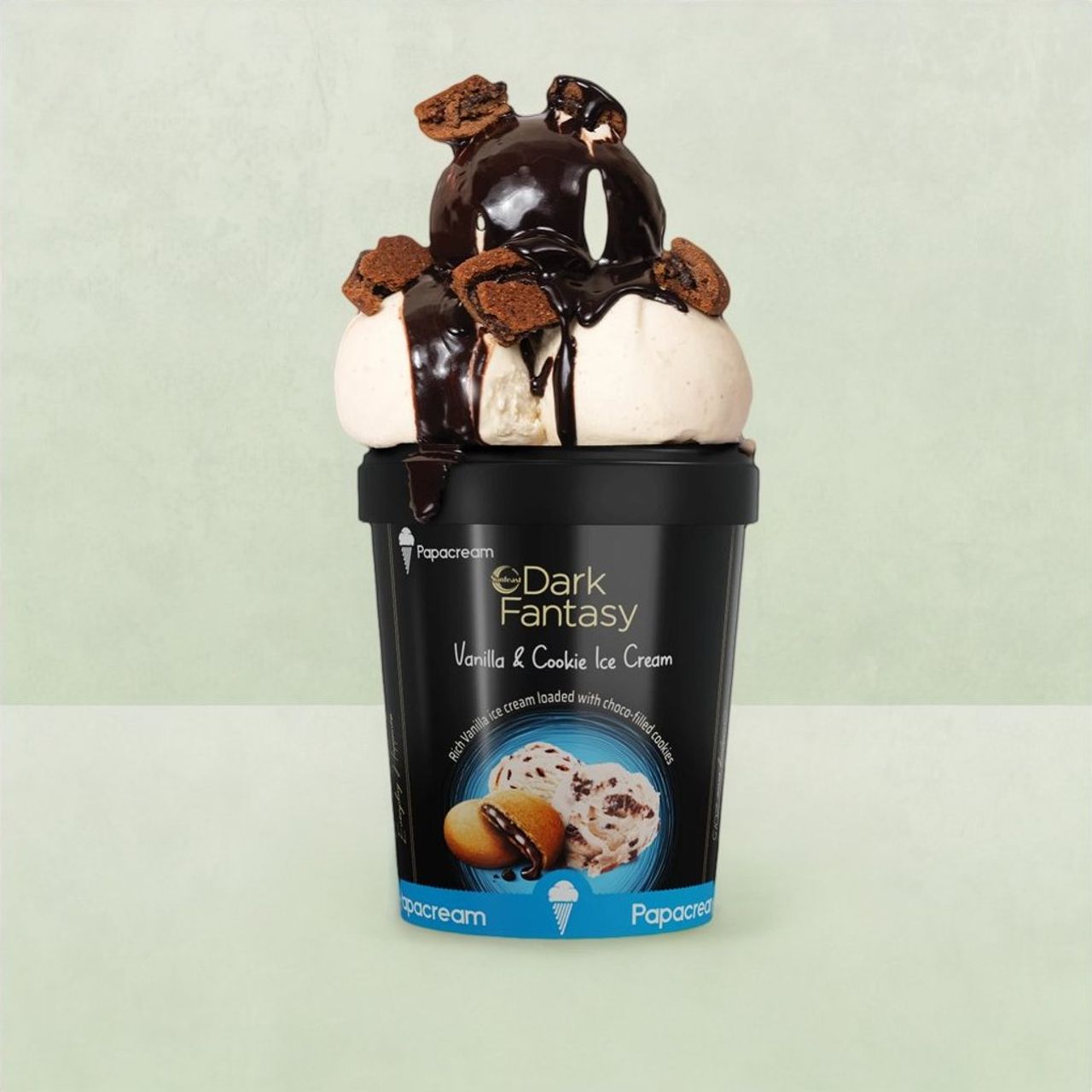 Papacream Dark Fantasy Vanilla & Cookie