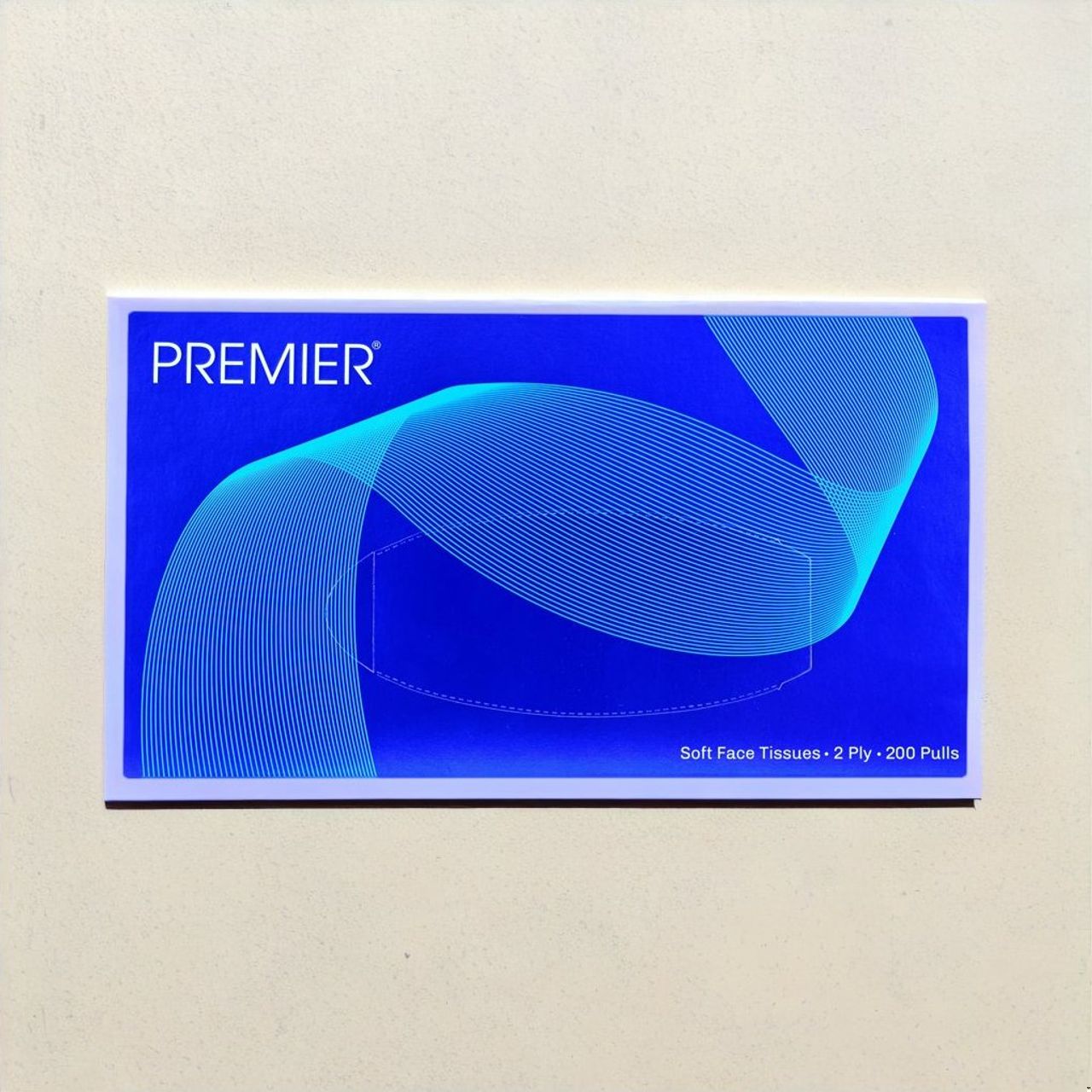 Premier Face Tissue Box | 200 Pulls | 2 Ply - Pack of 1