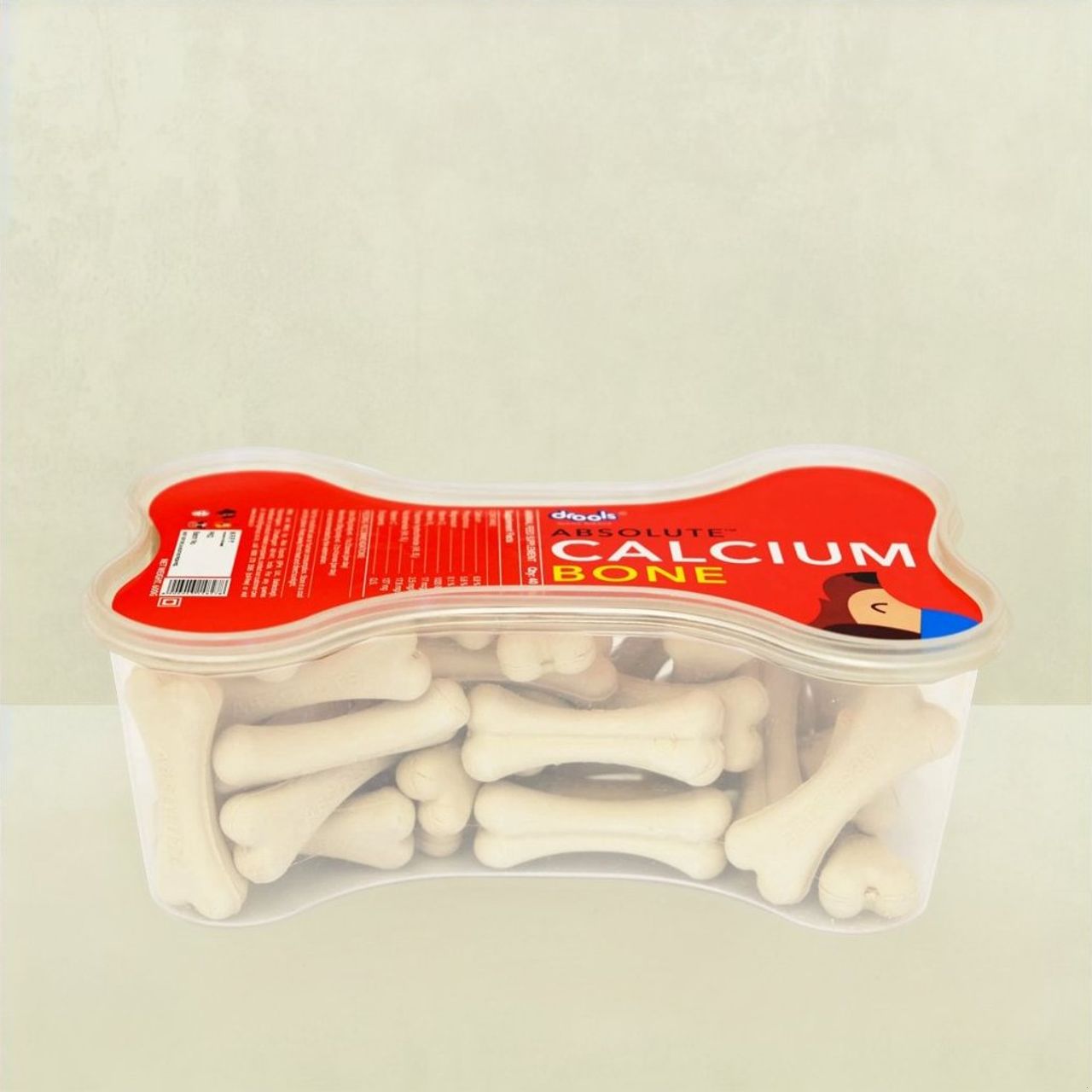 Drools Absolute Calcium Bone Jar | Dog Supplement - 40 Pieces