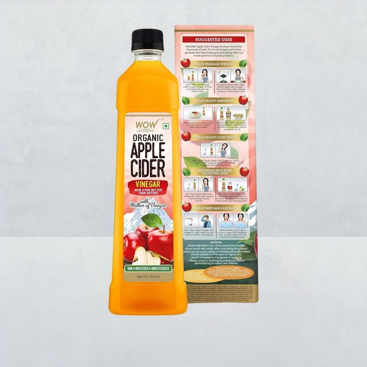 WOW Life Science Organic Apple Cider Vinegar