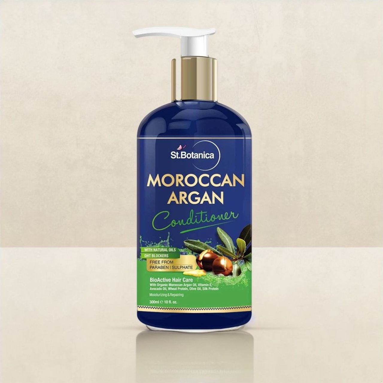 St.Botanica Moroccan Argan Hair Conditioner To Nourish Dull Dry & Frizzy Hair No Parabens