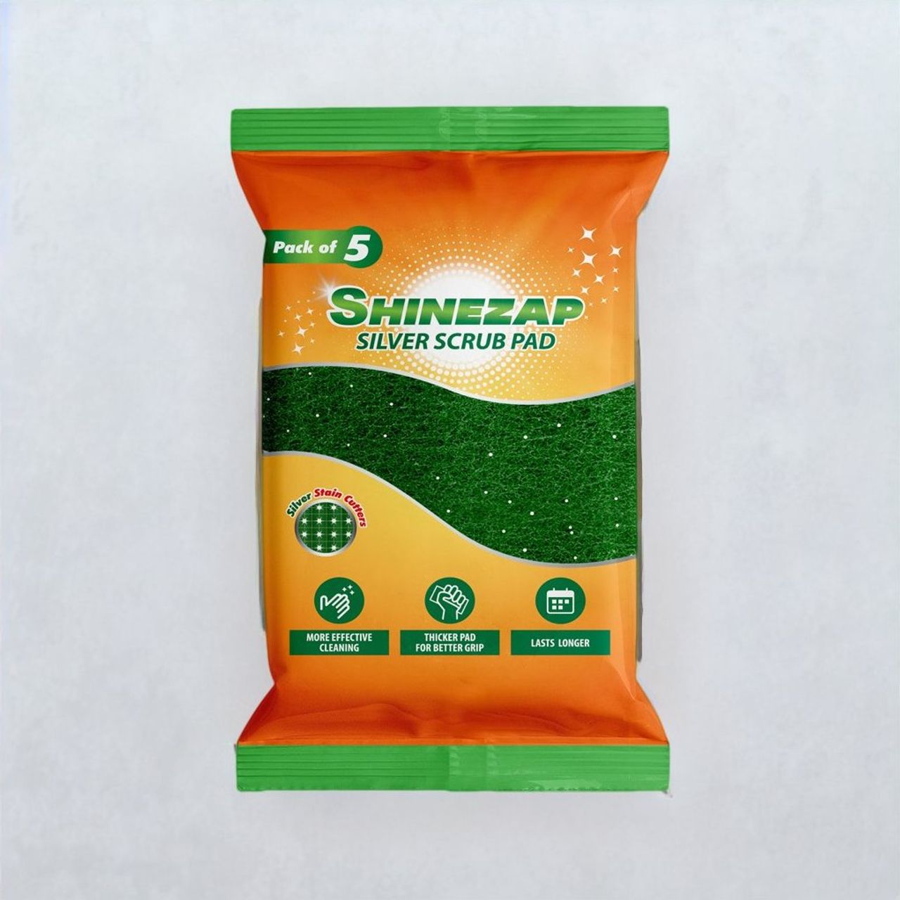 Shinezap Sparkling Silver Scrub Pad