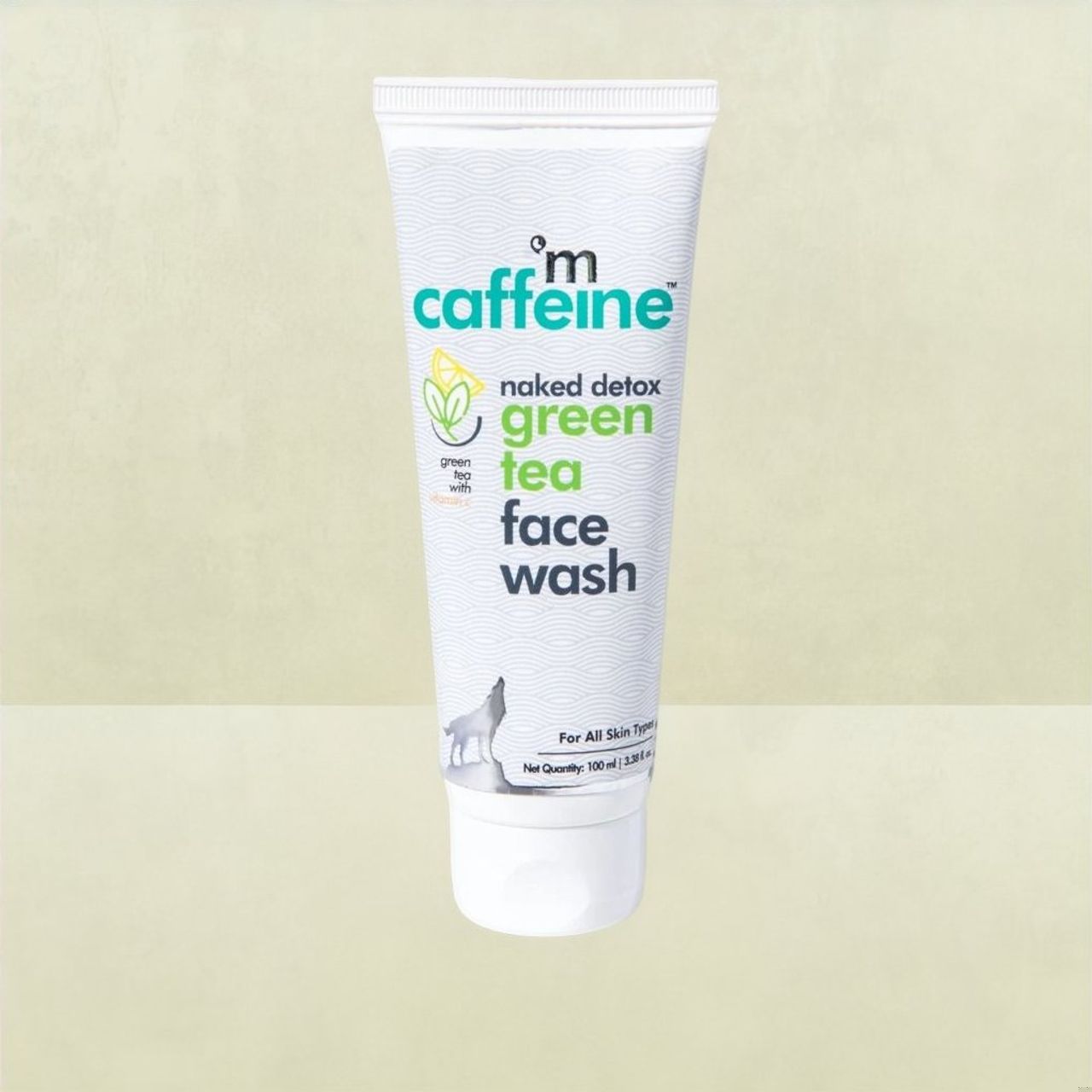 mCaffeine Green Tea Face Wash with Vitamin C & Hyaluronic Acid