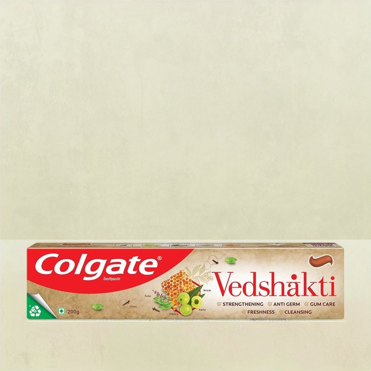 Colgate Vedshakti Anti-Bacterial Toothpaste For Whole Mouth Health With Neem, Clove And Honey