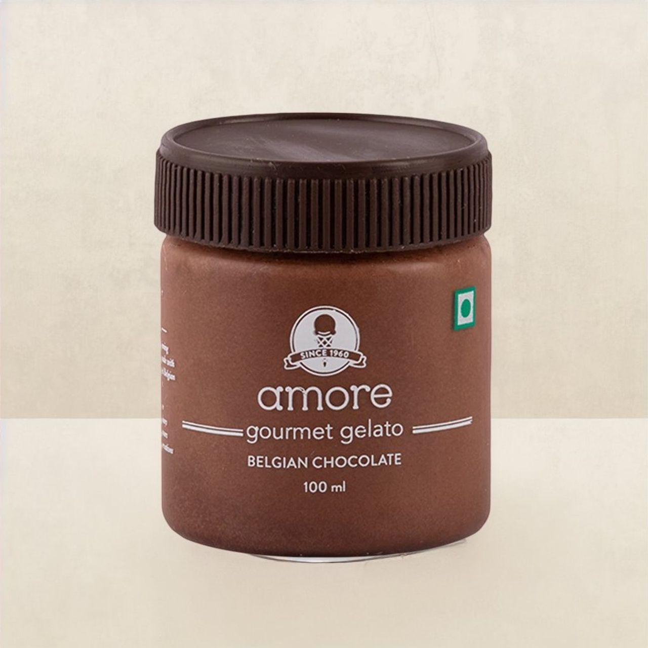 Amore Gelato Belgian Chocolate Ice Cream Cup