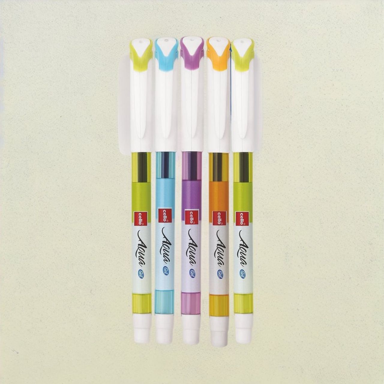 Cello Aqua Gelpen Blue - Blister of 5 (Blue)