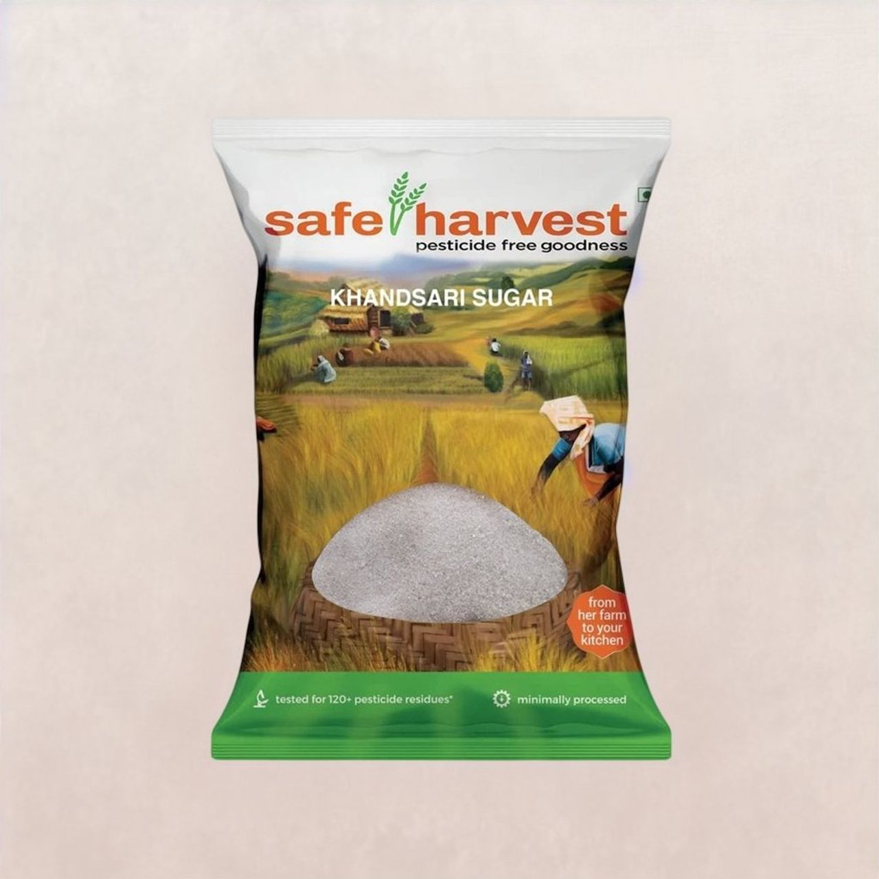 Safe Harvest Pesticide-Free Khandsari Sugar | Artisanal | No Artificial Flavors