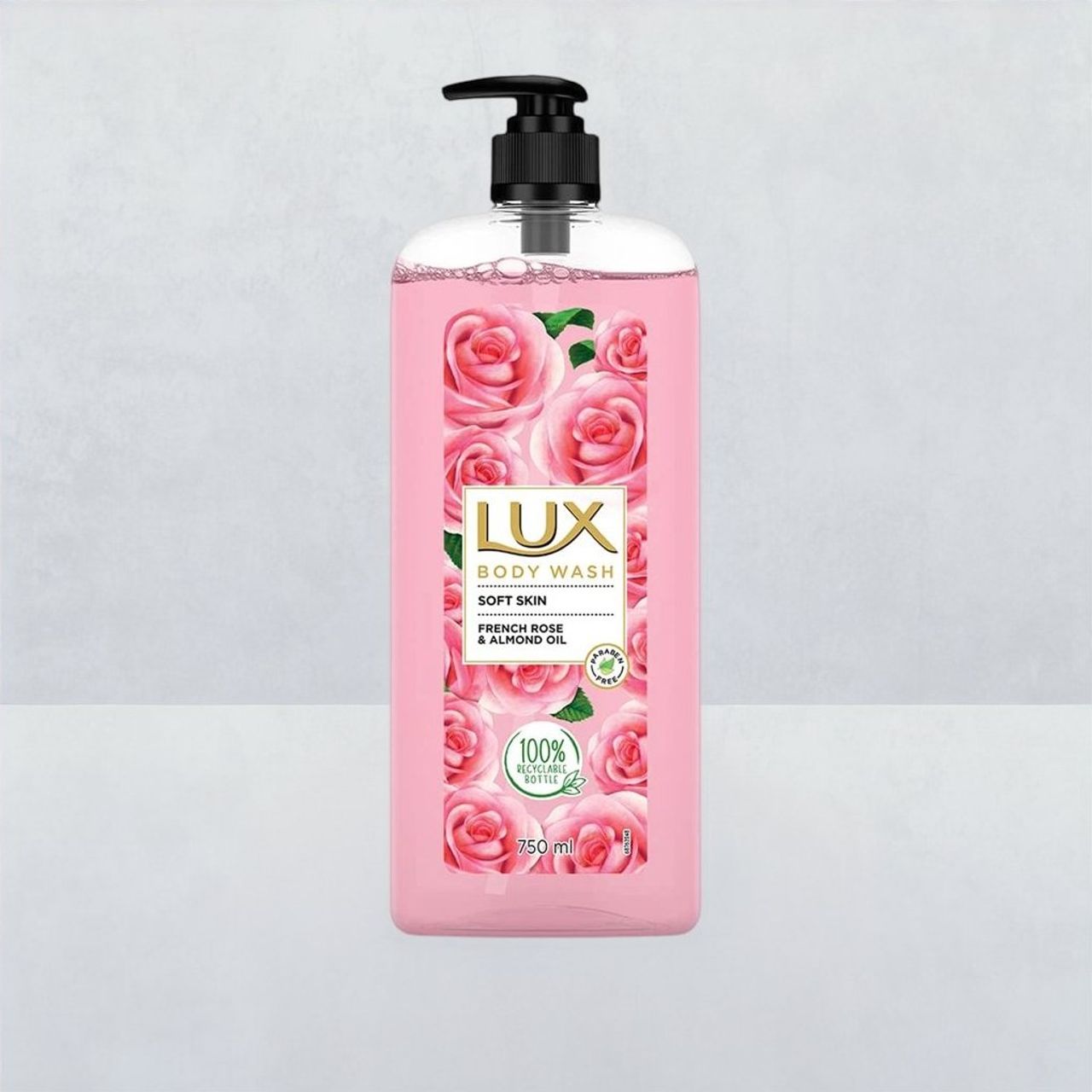 Lux Body Wash Soft Skin French Rose & Almond Oil With Long Lasting Fragrance Glycerine Paraben Free