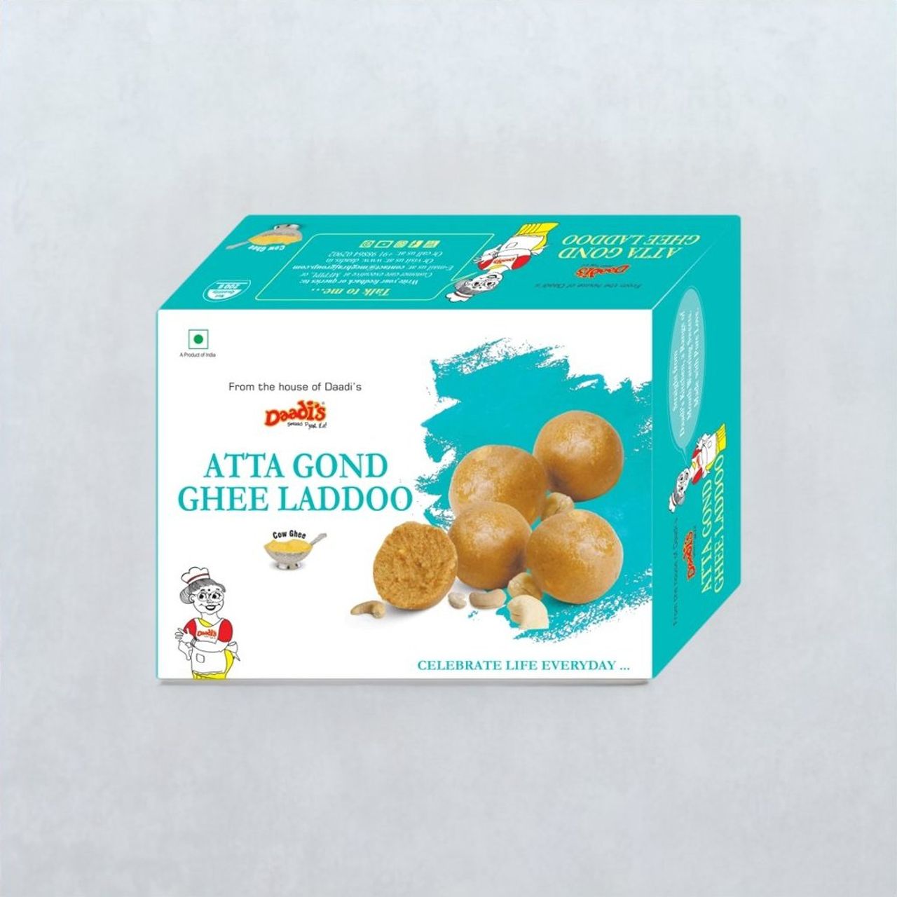 Daadis Atta Goond Laddu Pure Ghee