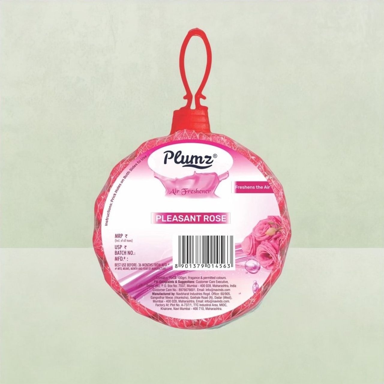 Plumz Rose Premium Round Air Freshener