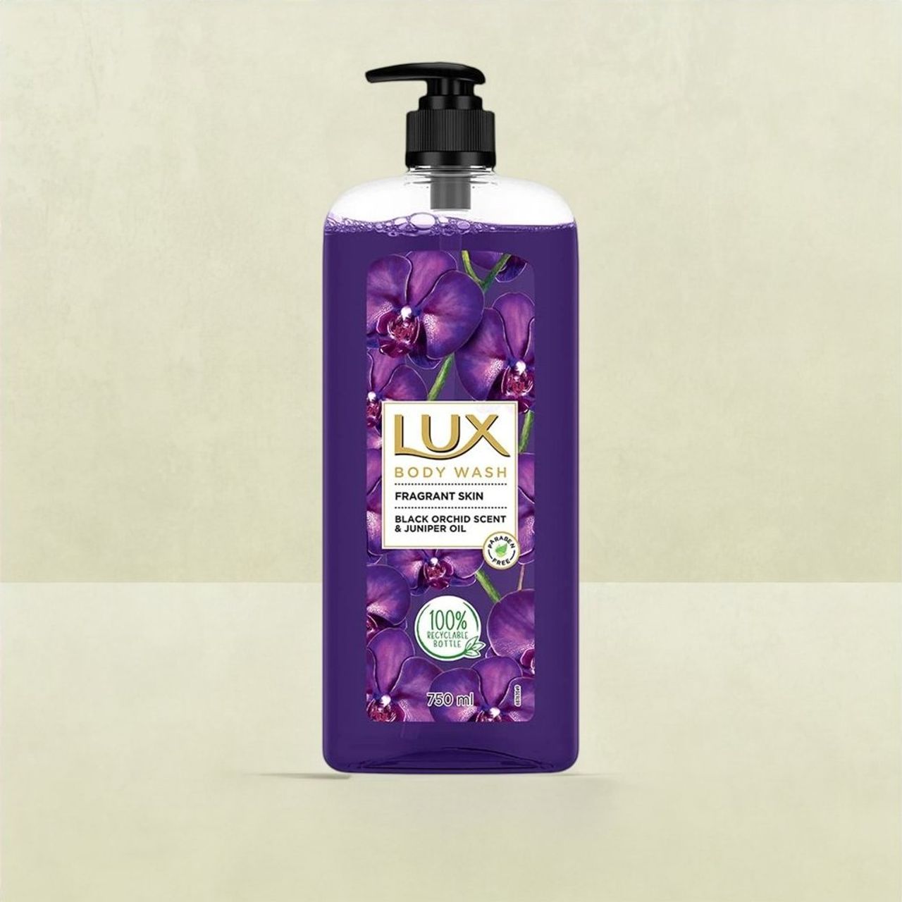 Lux Body Wash Fragrant Skin Black Orchid Scent & Juniper Oil Supersaver With Long Lasting Fragrance