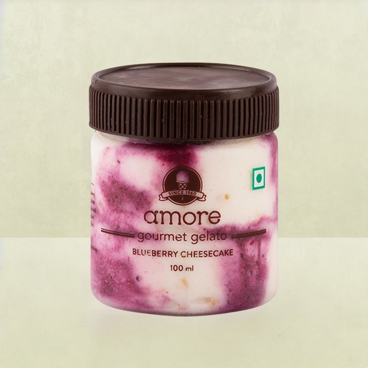 Amore Gelato Blueberry Cheesecake Ice Cream Cup