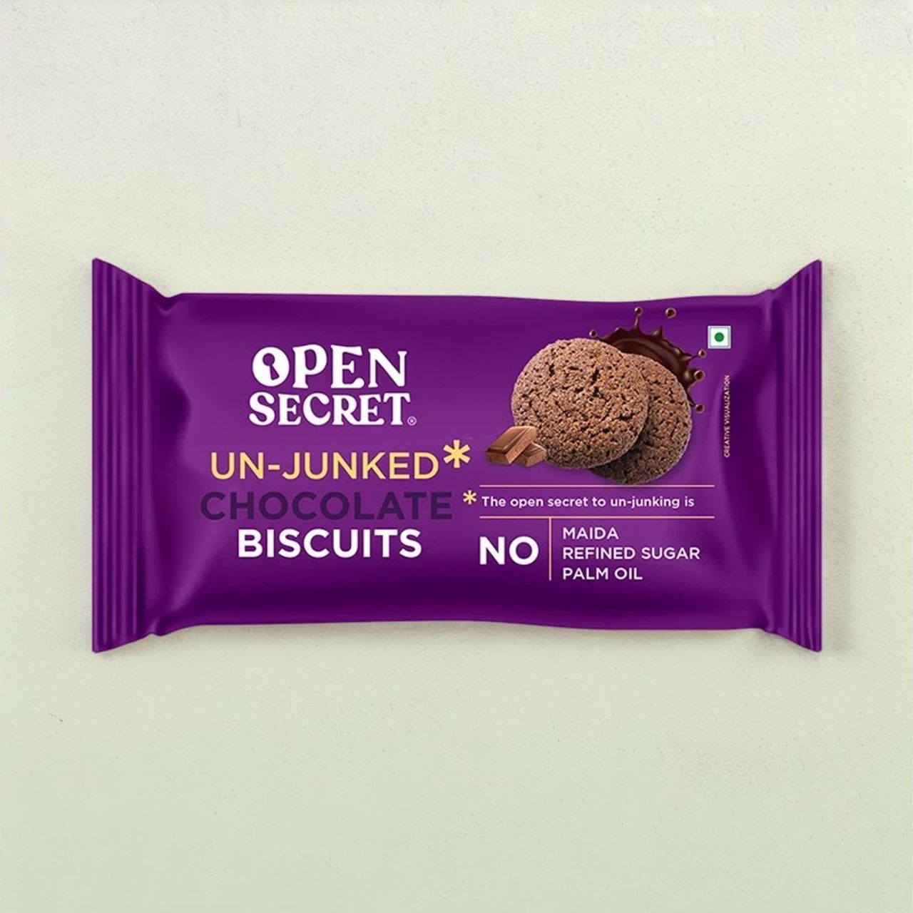 Open Secret Zero Maida Chocolate Millet Biscuit, Healthy Snacks with No Refined Sugar & No Palm Oil