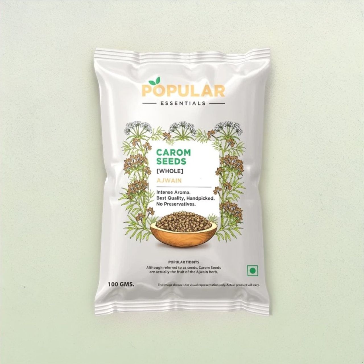 Popular Essentials Ajwain Whole
