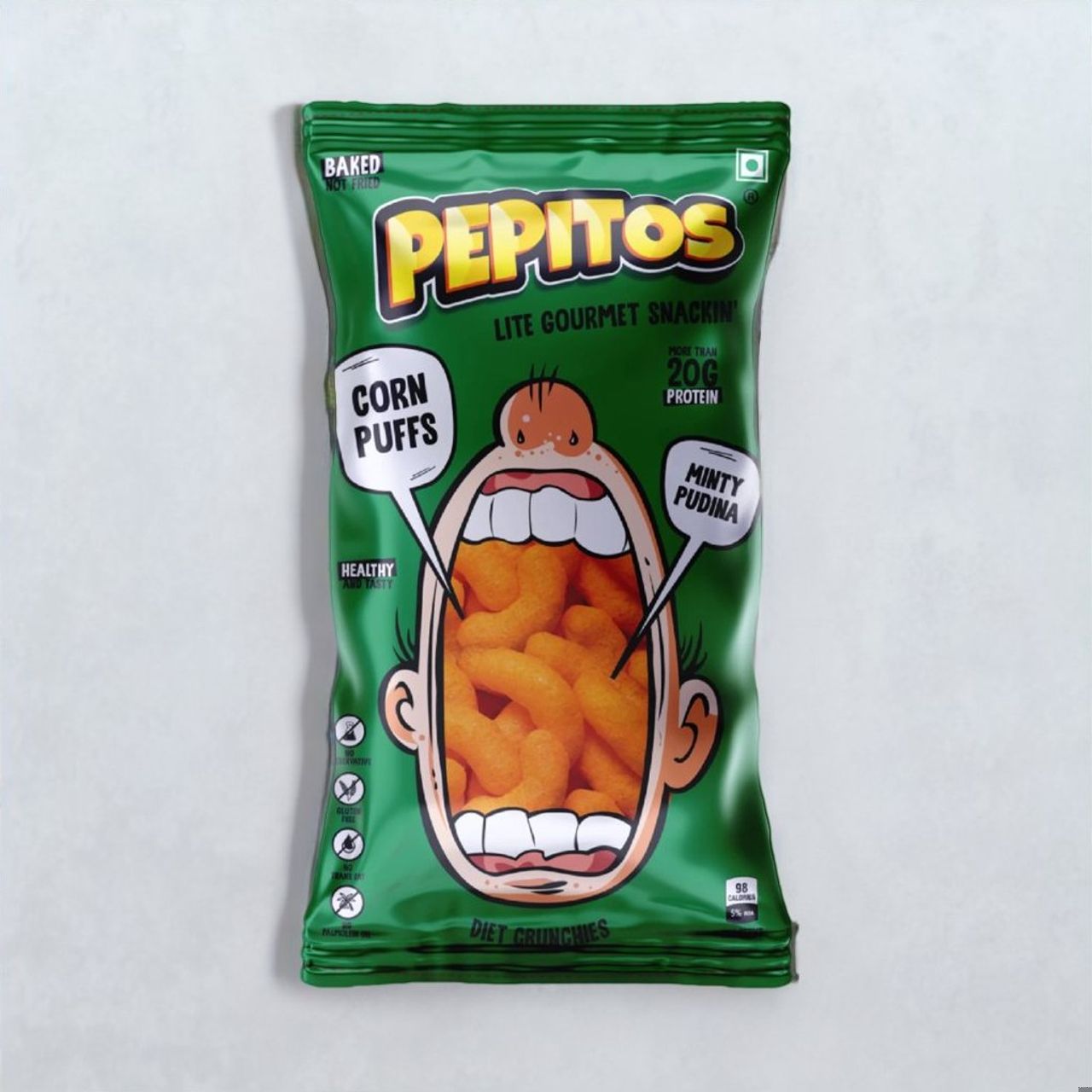 Pepitos Corn Puffs Minty Pudina