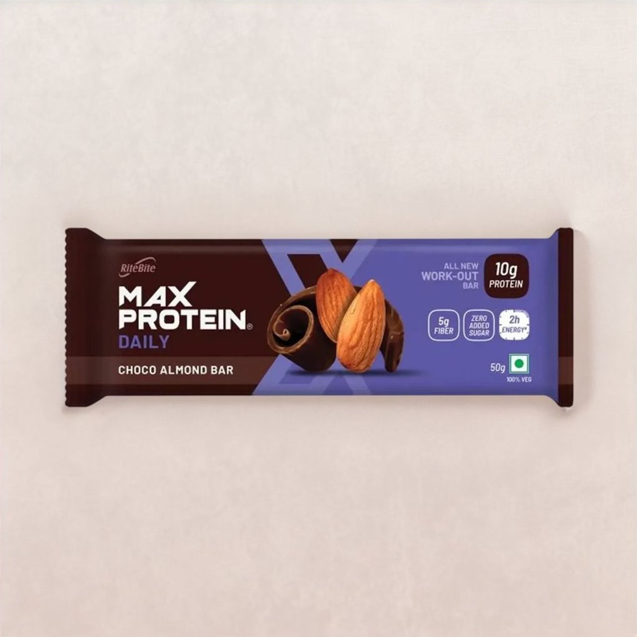 RiteBite Max Protein 10g Protein Bar Choco Almond